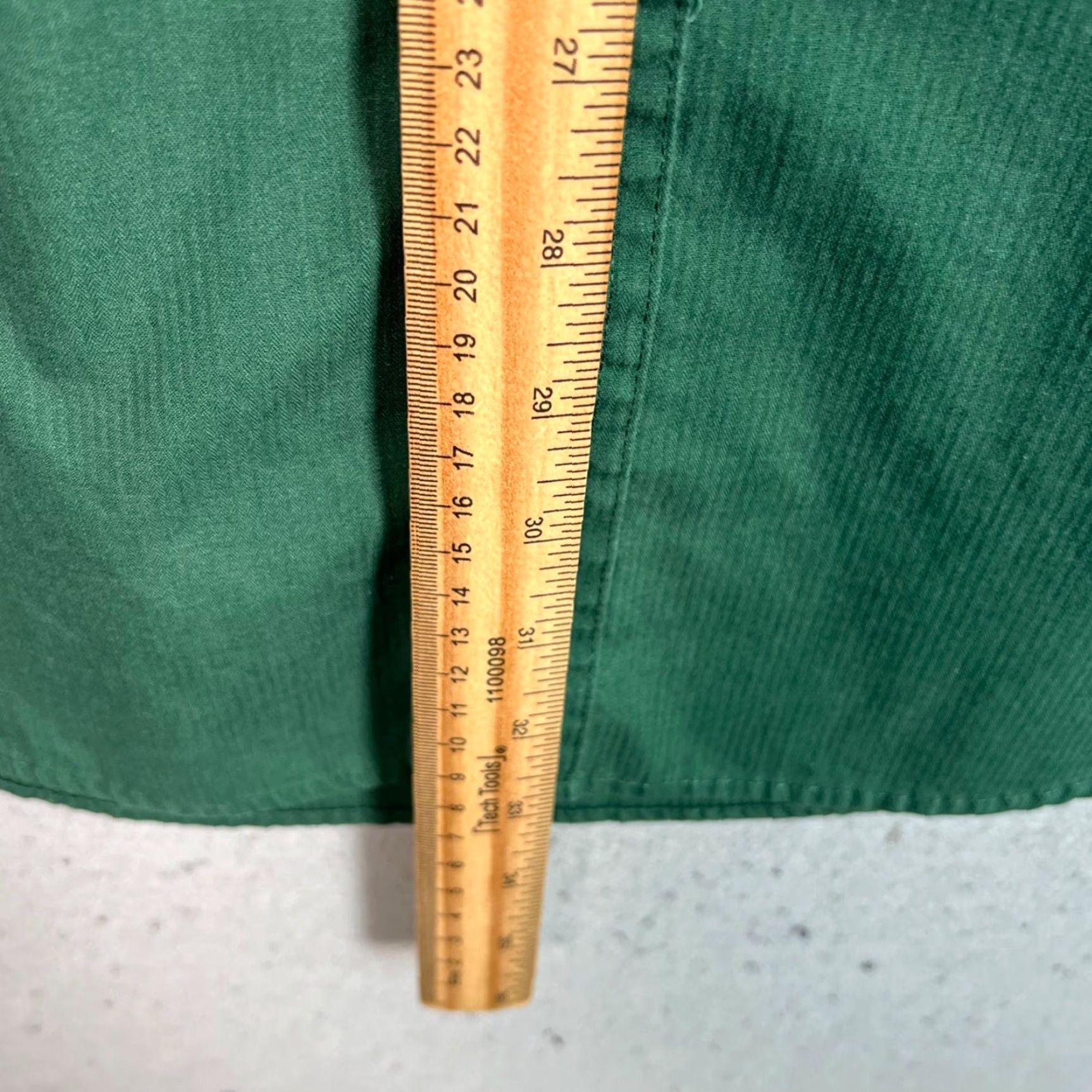 Chaps Chaps Shirt Mens XL Easy Care Long Sleeve Green Button-Up Collared Cotton Polyester Size US XL / EU 56 / 4 - 6 Thumbnail