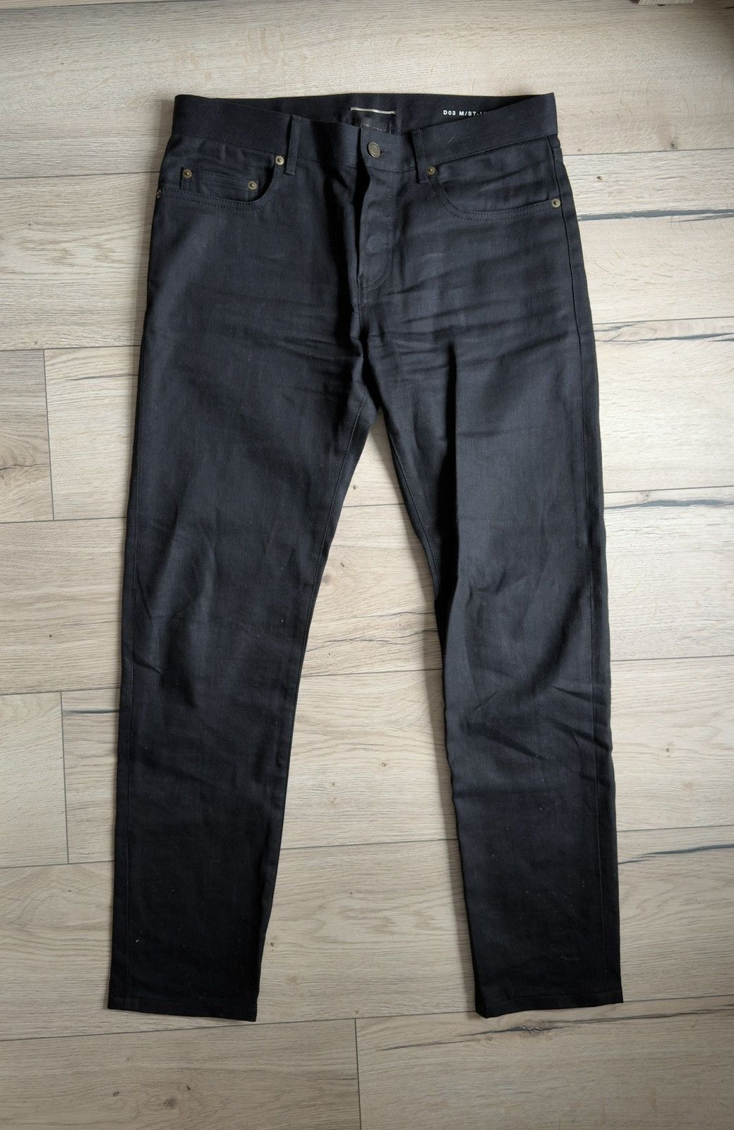 Saint Laurent Paris Saint Laurent d03 black denim Japan Made (hedi era) Size US 32 / EU 48 - 1 Thumbnail
