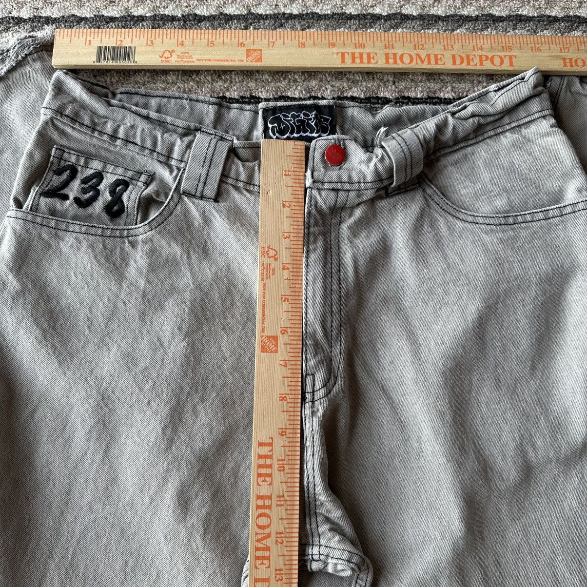 Other Digits 238 Robo Denim Grey JNCO Style Wide Leg Men’s Jeans Size US 32 / EU 48 - 9 Thumbnail