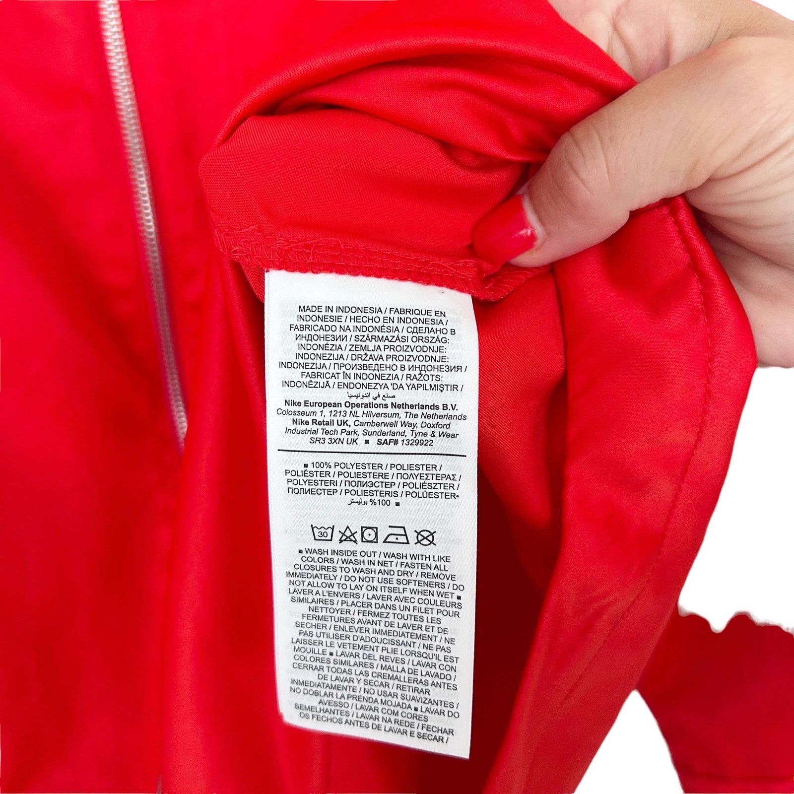Jordan Brand Jordan Classics Habanero Red Full Zip Long Sleeve Sz S Size S / US 4 / IT 40 - 4 Thumbnail
