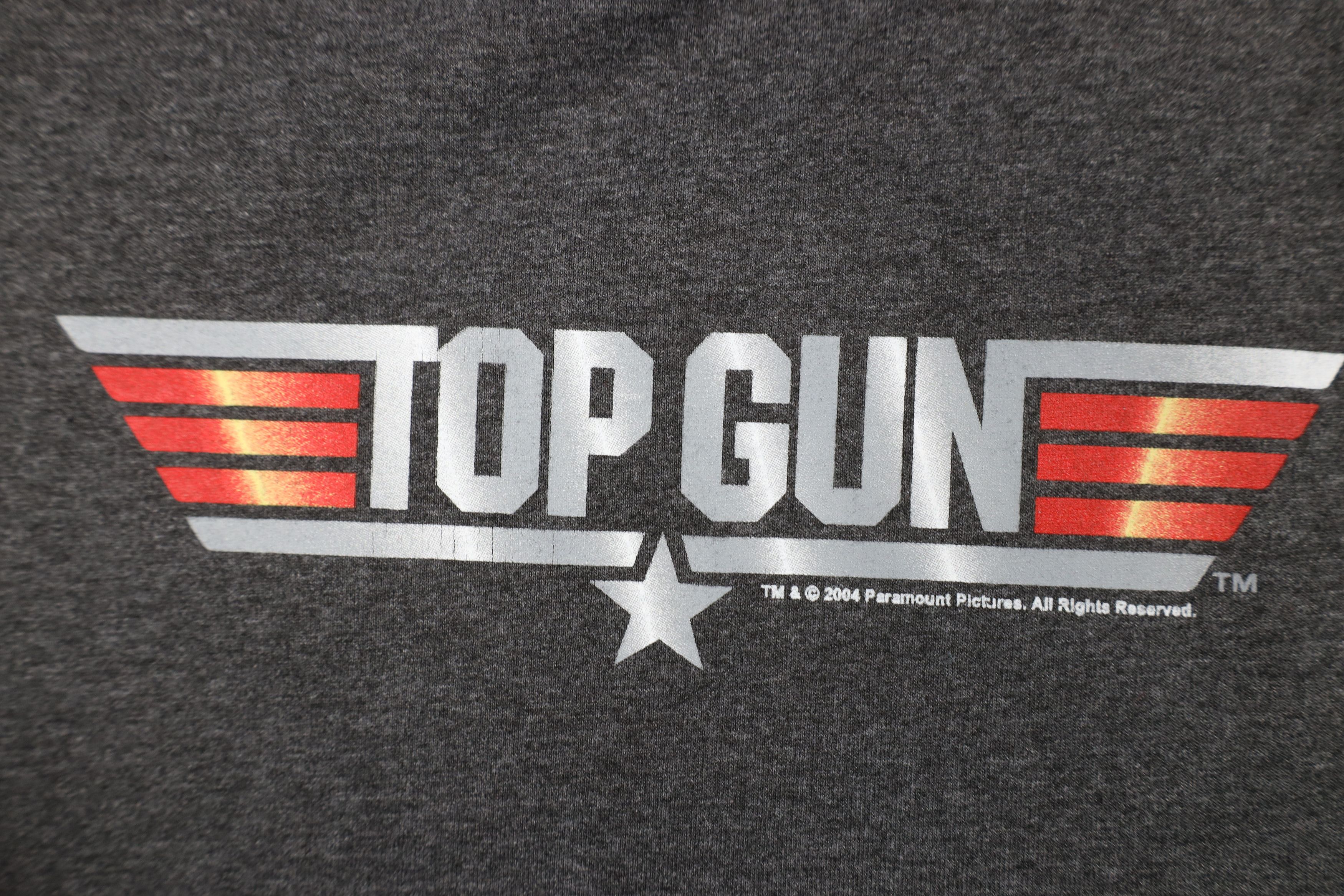 Vintage Vintage Y2K 2004 Spell Top Gun Movie Wingman T-Shirt Gray Size US XL / EU 56 / 4 - 4 Thumbnail