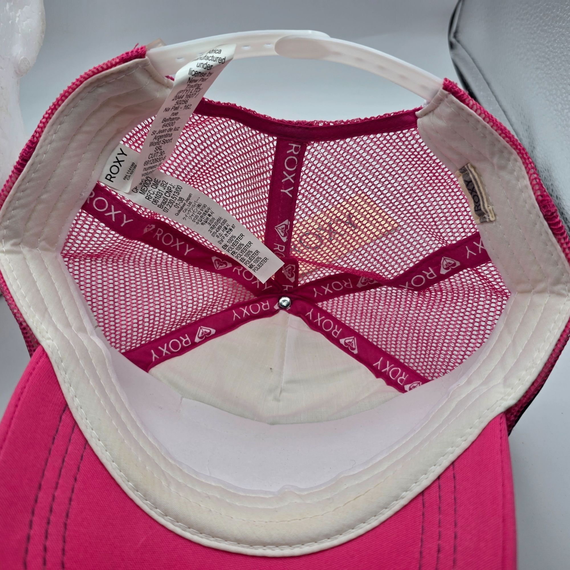 Other Roxy Eat Beach Sleep Repeat Womens Pink White Trucker Hat Ou Size ONE SIZE - 5 Thumbnail