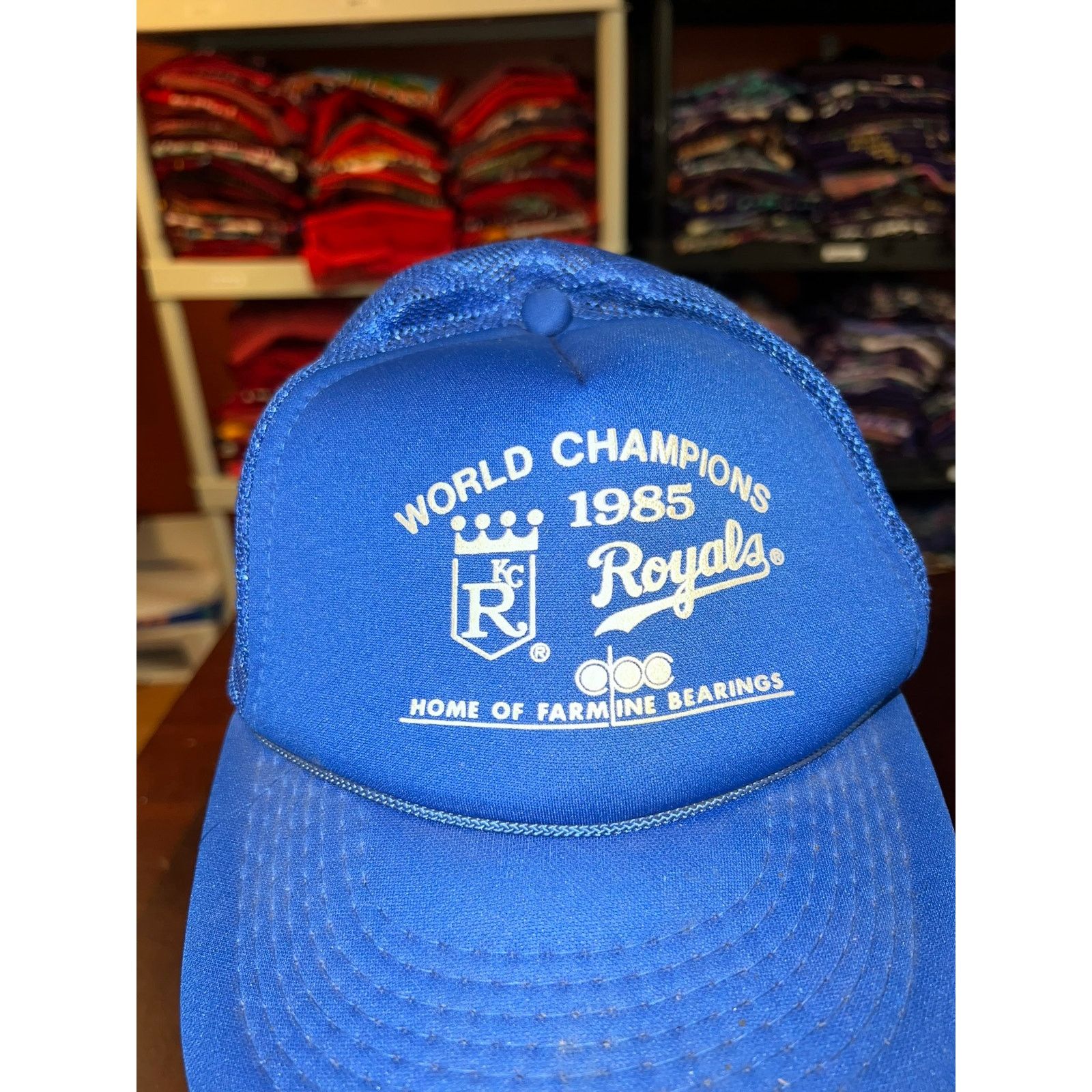 Vintage Vintage Kansas City Royals Hat World Champs MLB Baseball OS Size ONE SIZE - 3 Thumbnail