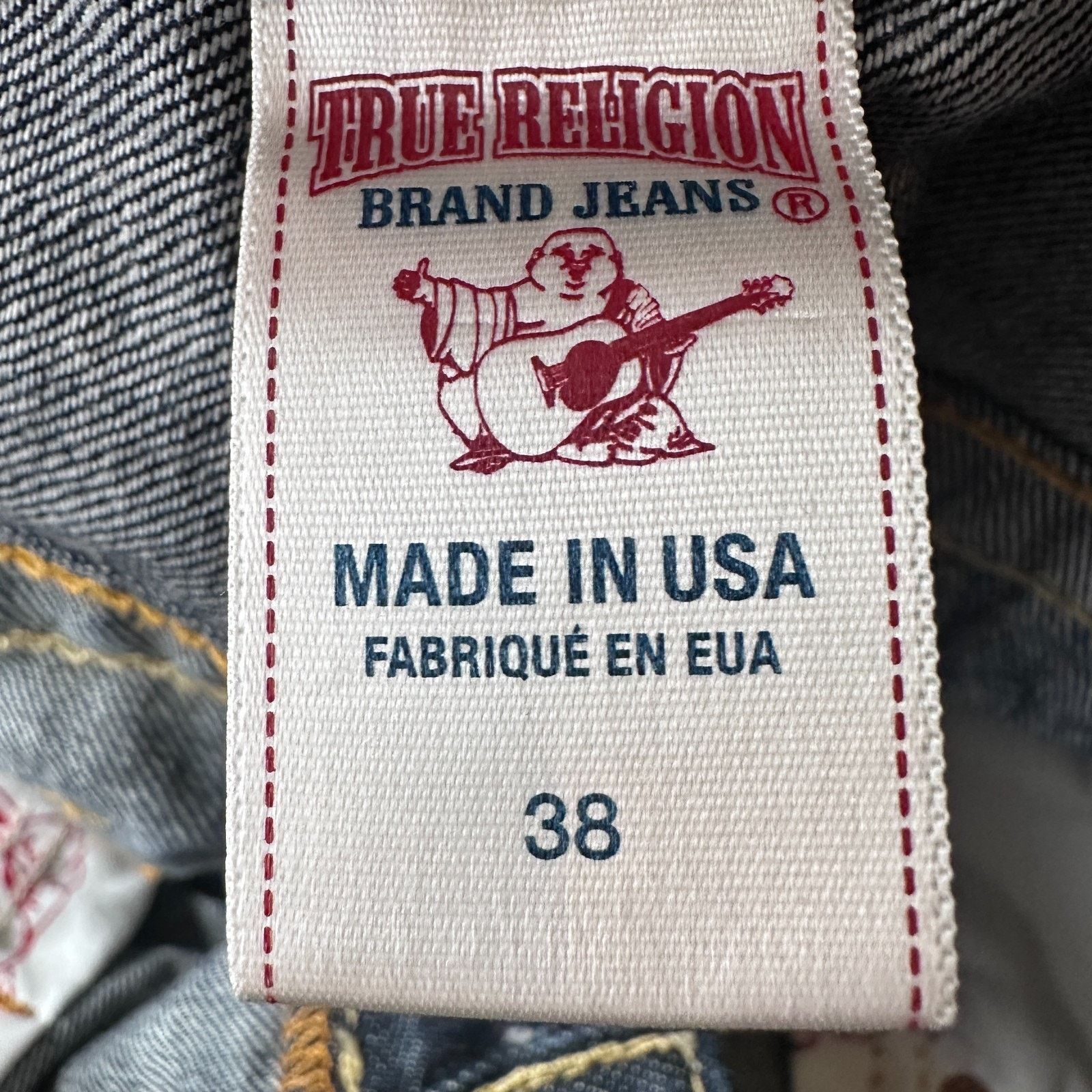 True Religion True Religion World Tour Jeans Mens 38 Blue Denim Straight Size US 38 / EU 54 - 5 Thumbnail