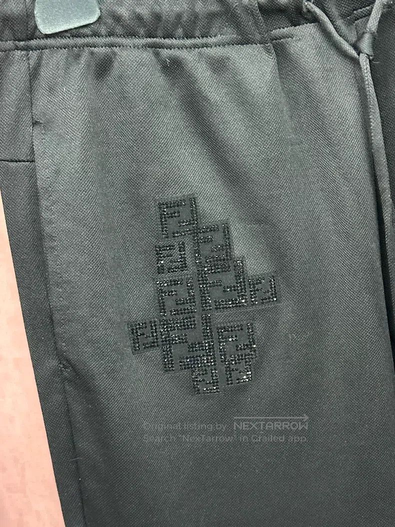 Fendi Fendi Black Rhinestone Casual Pants Long Pants Size US 36 / EU 52 - 2 Thumbnail