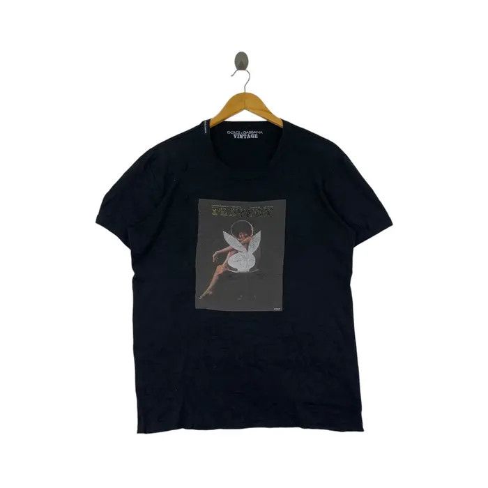 Dolce & Gabbana DOLCE & GABBANA x PLAYBOY Darine Stern Cover Tee Shirt Size US L / EU 52-54 / 3 - 1 Thumbnail