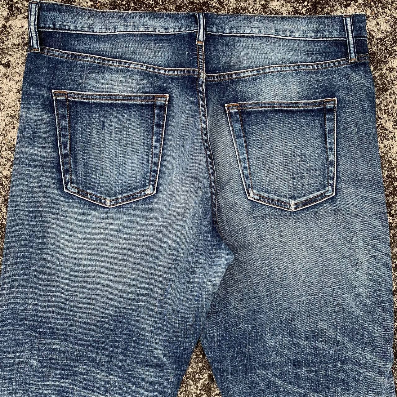 Uniqlo Women Uniqlo Slim Boyfriend Tapered Ripped Jeans By Kaihara Size 36" / US 14 / IT 50 - 5 Thumbnail