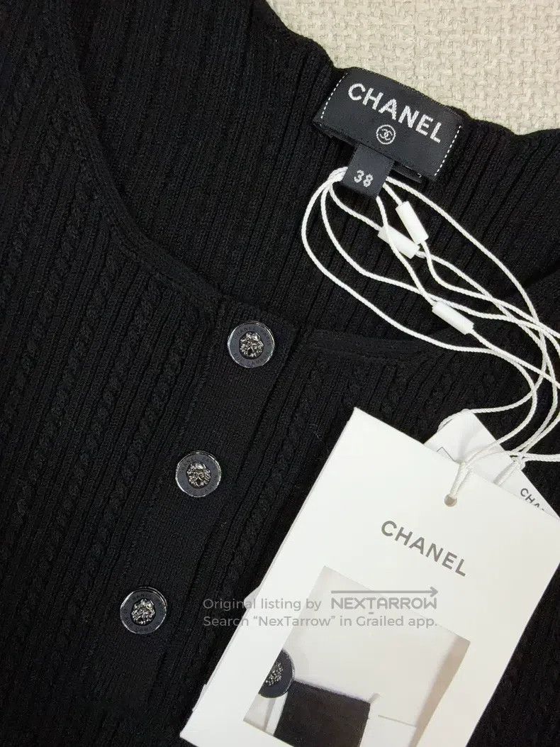 Chanel Chanel 22p black knitted suspenders Size XS / US 0-2 / IT 36-38 - 5 Thumbnail