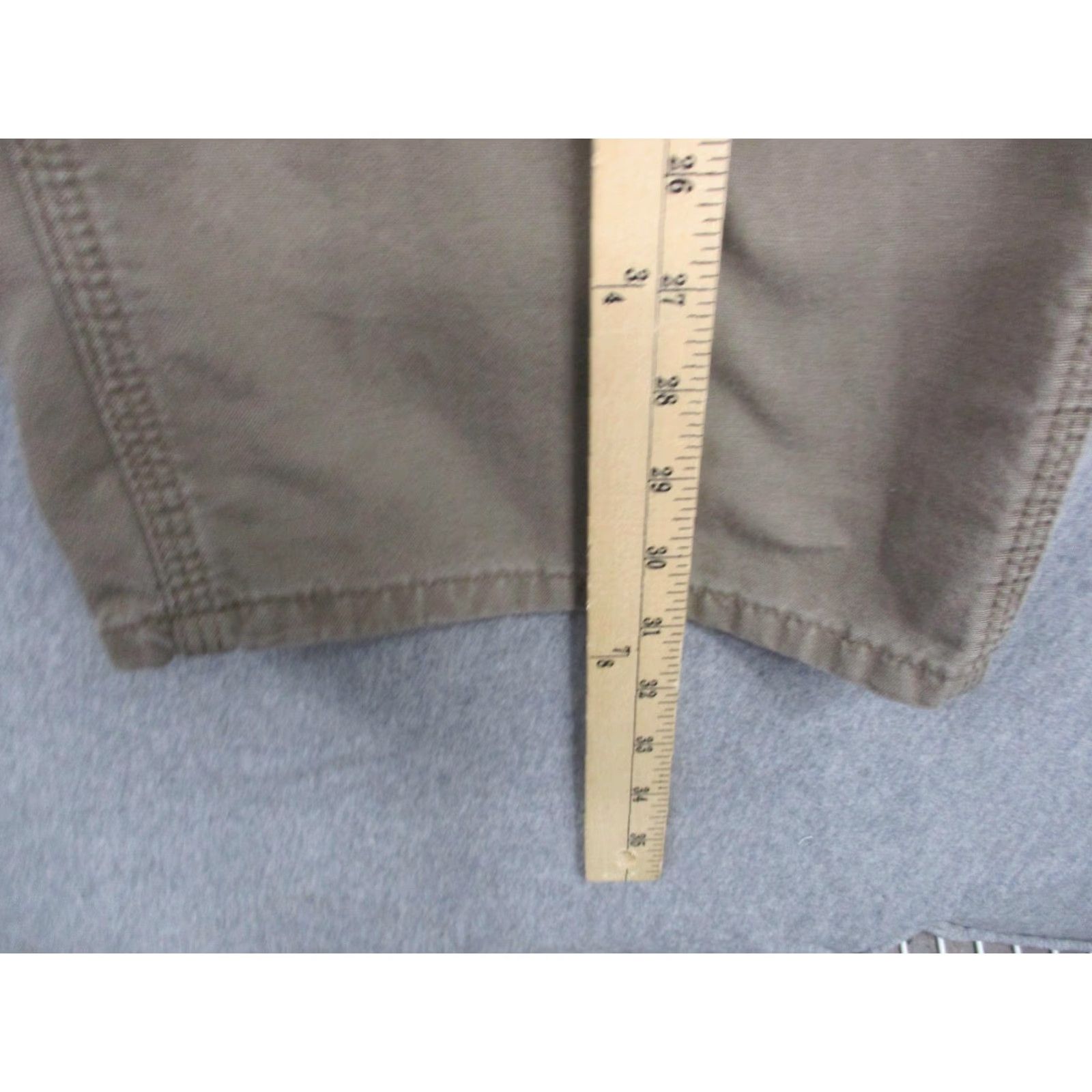 Carhartt Carhartt Pants Mens 42x30 Khaki Workwear Original Dungaree Fit Canvas B151 LB Flat Front Straight Leg Size US 42 / EU 58 - 5 Thumbnail