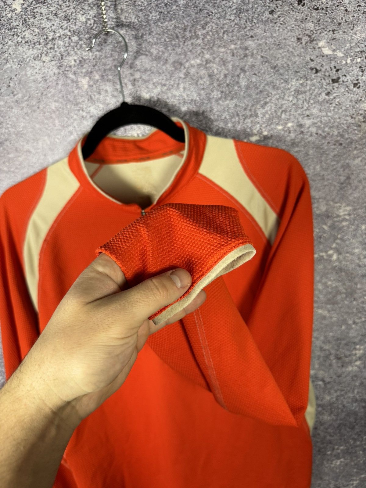 Nike × Nike ACG × Vintage Vintage Nike ACG Termo Quater Zip Sweatshirt Orange Medium Size US M / EU 48-50 / 2 - 10 Thumbnail