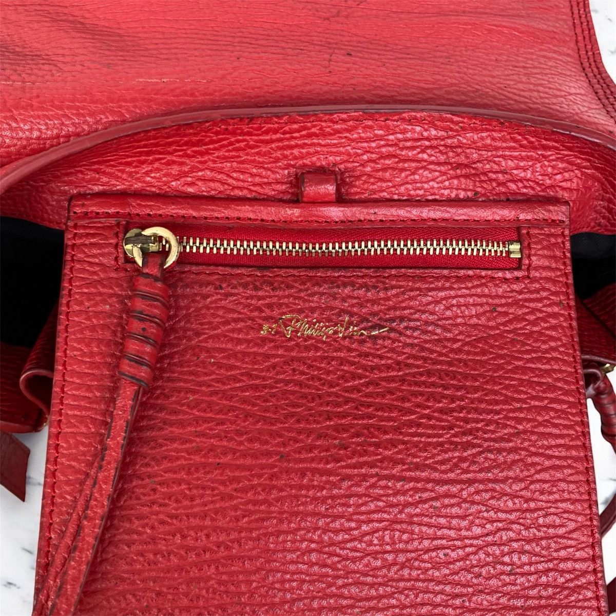 3.1 Phillip Lim Authentic 3.1 Phillip Lim Pashi Mini Satchel Red Leather Size ONE SIZE - 9 Thumbnail