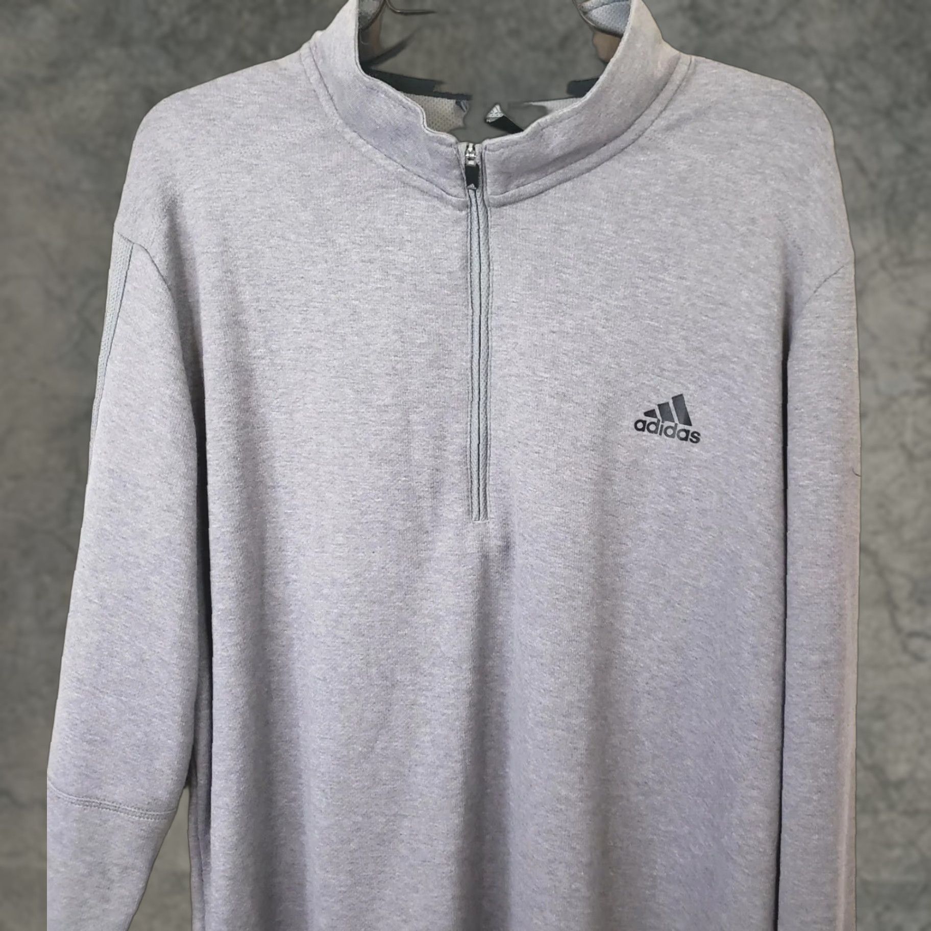 Adidas Adidas Golf Prime Green 1/4 Zip Pullover Long Sleeve Gray Men's XL Shirt Size US XL / EU 56 / 4 - 1 Thumbnail
