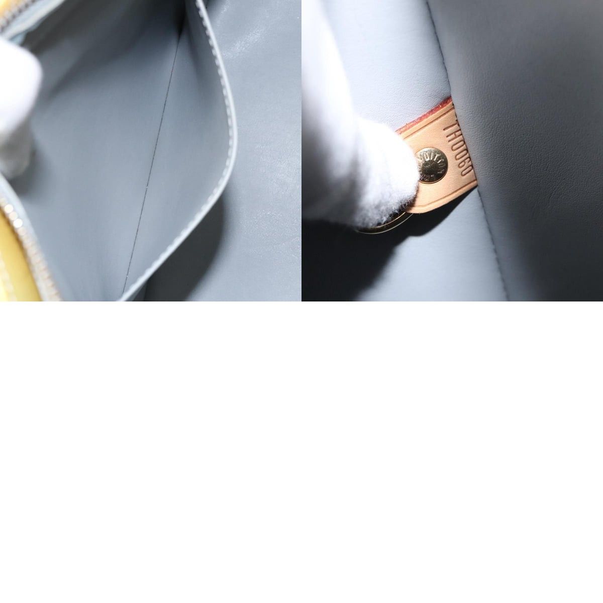 Louis Vuitton LOUIS VUITTON Monogram Vernis Houston Hand Bag Gris M91053 Size ONE SIZE - 13 Thumbnail