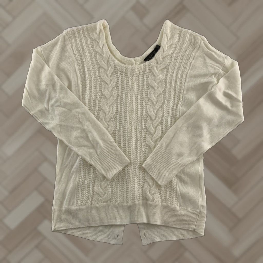 Vintage VINTAGE The Limited Pullover Button Back Chunky Sweater Women's XS Ivory Size XS / US 0-2 / IT 36-38 - 1 Thumbnail