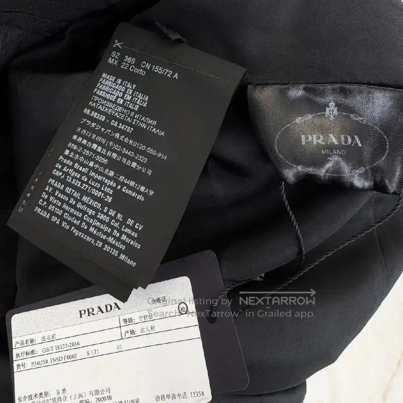 Prada Prada Black Summer Dress for Women. Size XS / US 0-2 / IT 36-38 - 5 Thumbnail