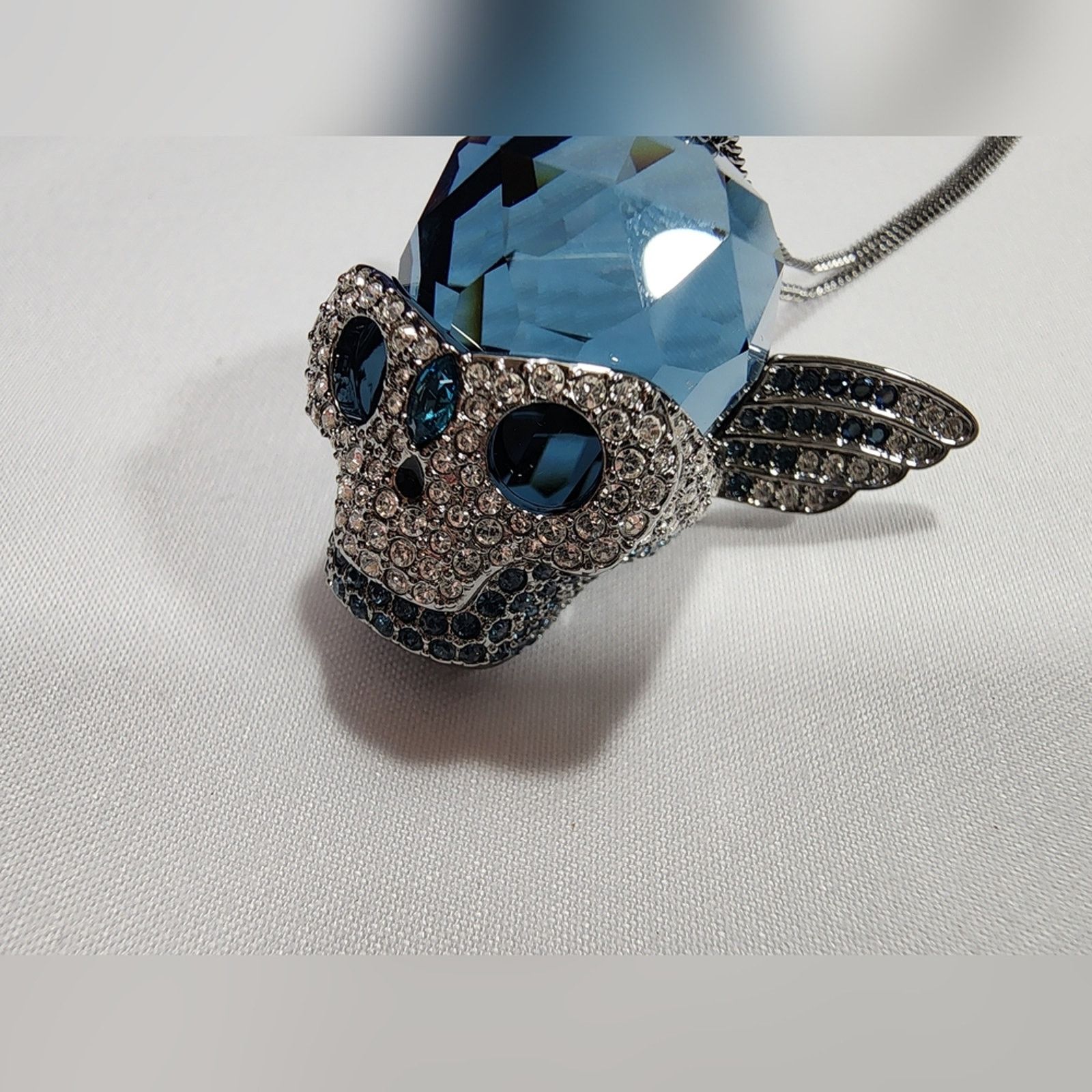 Swarovski Swarovski Silver Skull Pendant Necklace Size ONE SIZE - 7 Thumbnail