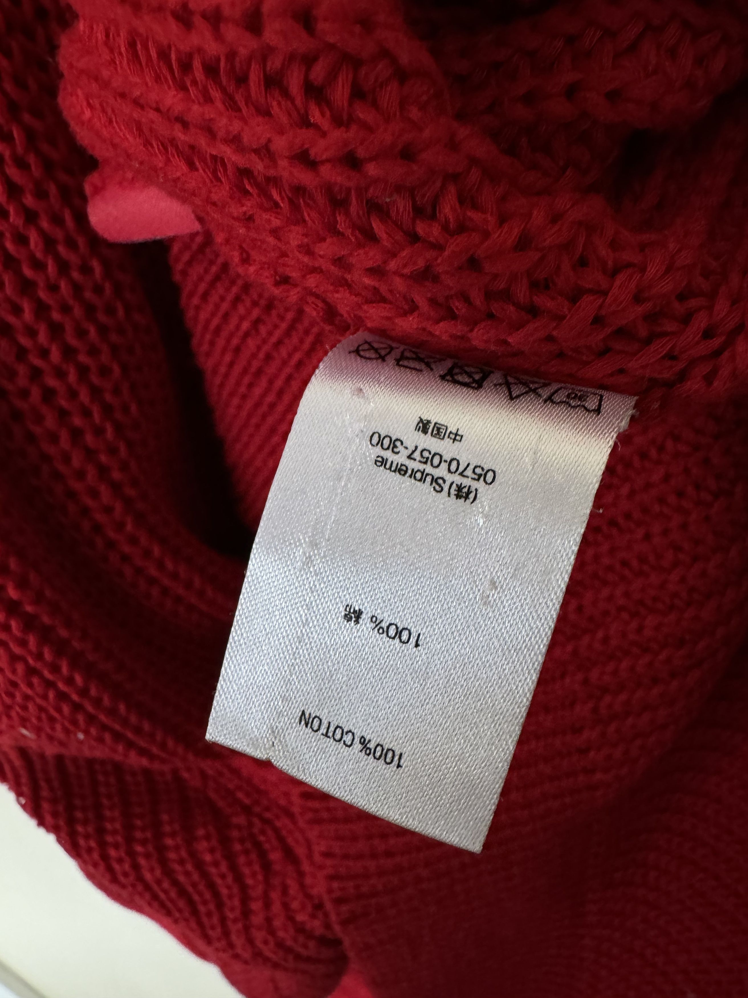 Comme des Garcons SHIRT × Supreme Comme Des Garcons Supreme Red Sweater Size US XL / EU 56 / 4 - 6 Thumbnail