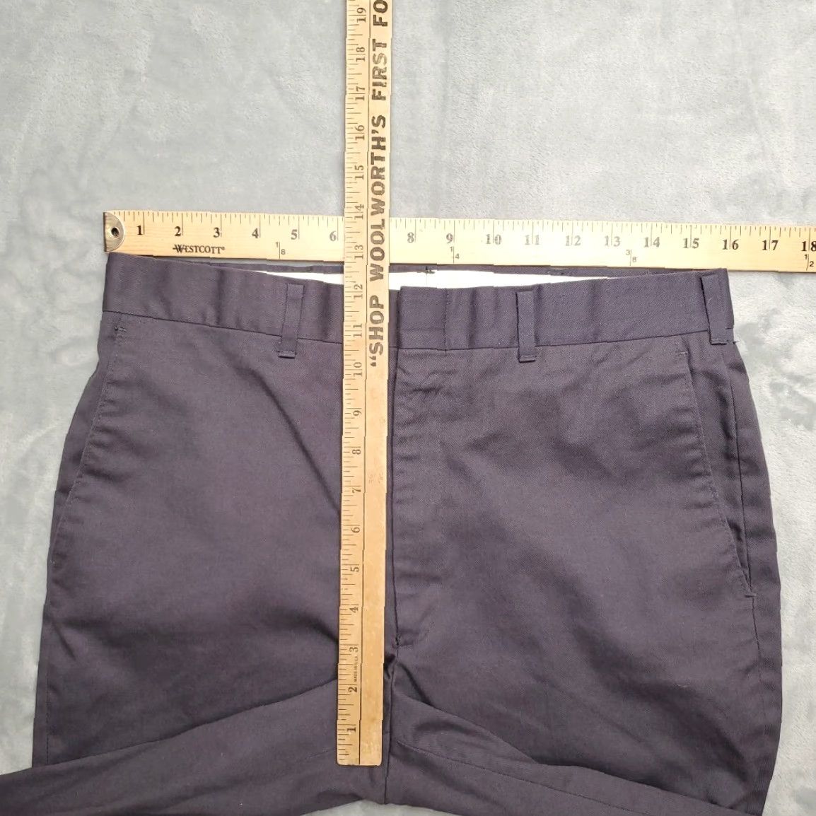 Haggar VINTAGE Haggar Pants Mens 32x32 Gray Flat Front Twill Cotton Dacron Made in USA Size US 32 / EU 48 - 7 Thumbnail