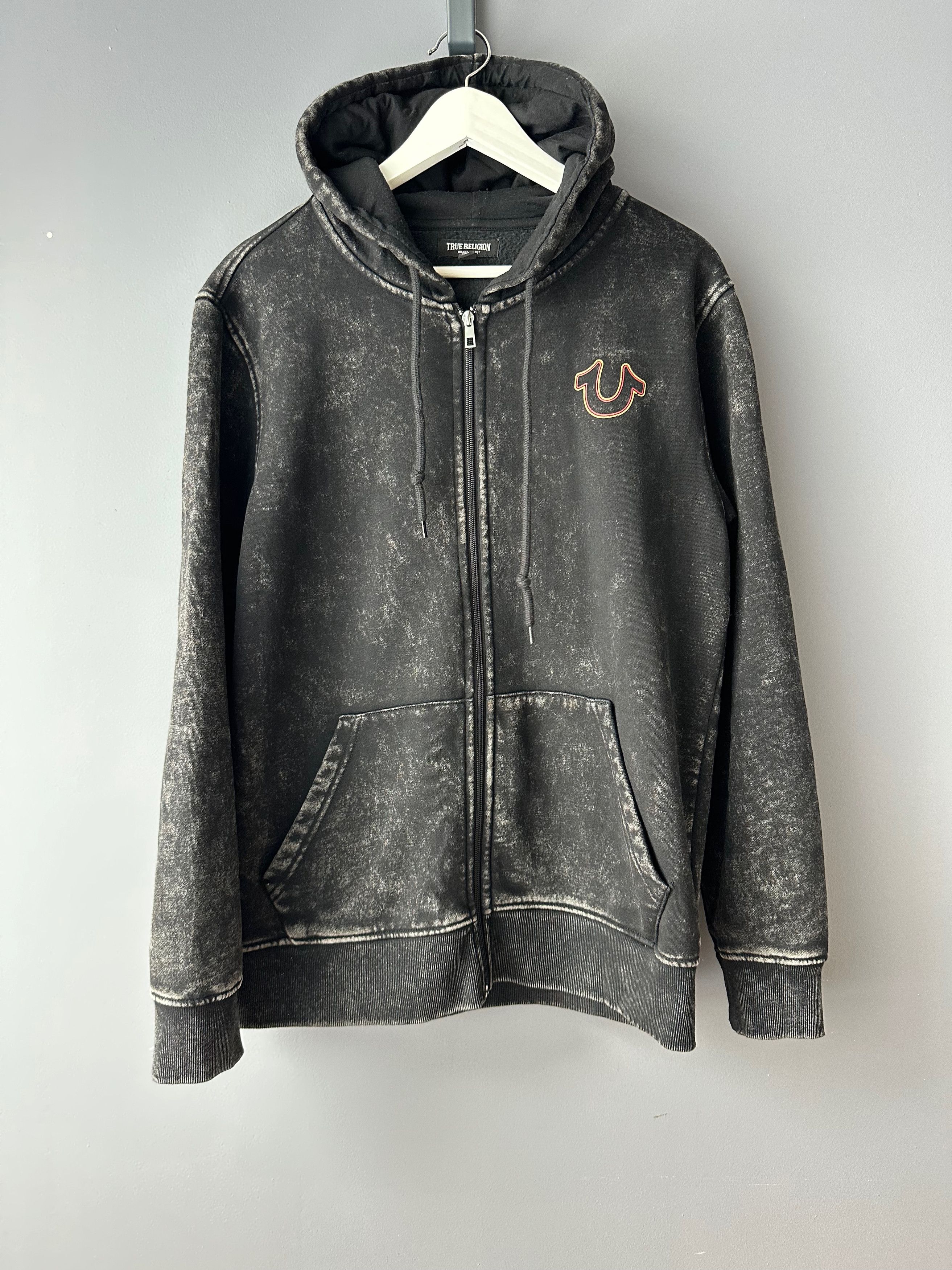 True Religion True Religion Hoodie Medium Zip Up Buddha Logo Washed Size US M / EU 48-50 / 2 - 2 Thumbnail