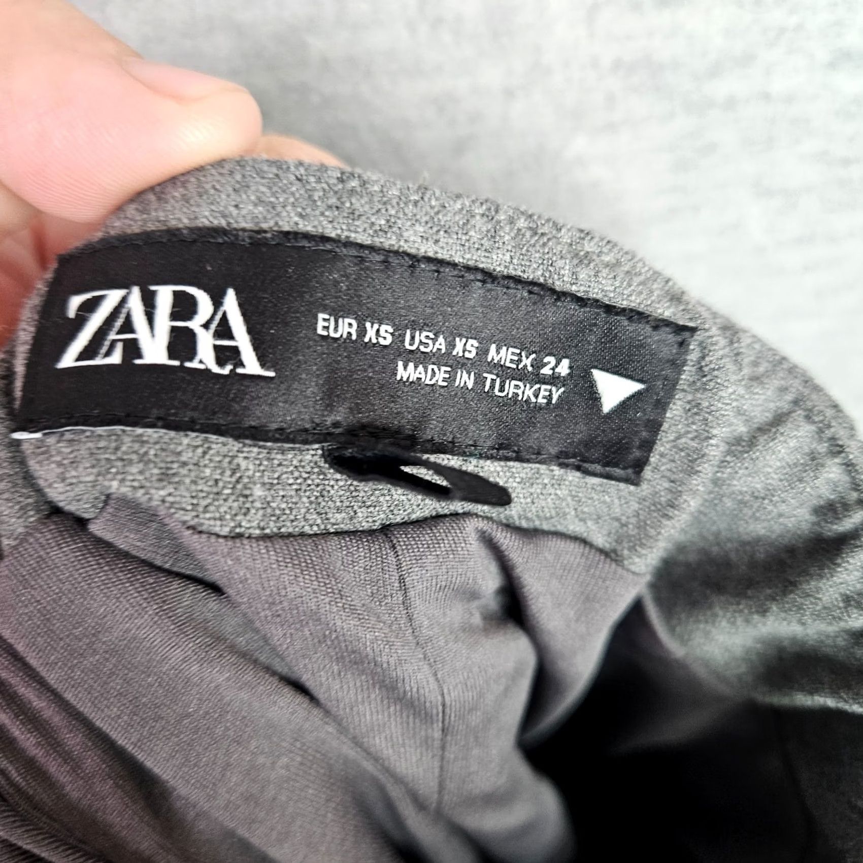 Zara ZARA Strapless Gray Mini Dress XS Asymmetrical Ruched Bodycon NWT Size XS / US 0-2 / IT 36-38 - 5 Thumbnail
