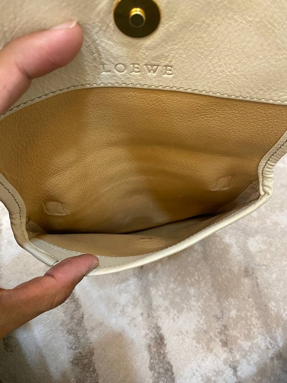Loewe Loewe Suede Leather Beige Cross Body Bag Size ONE SIZE - 9 Thumbnail