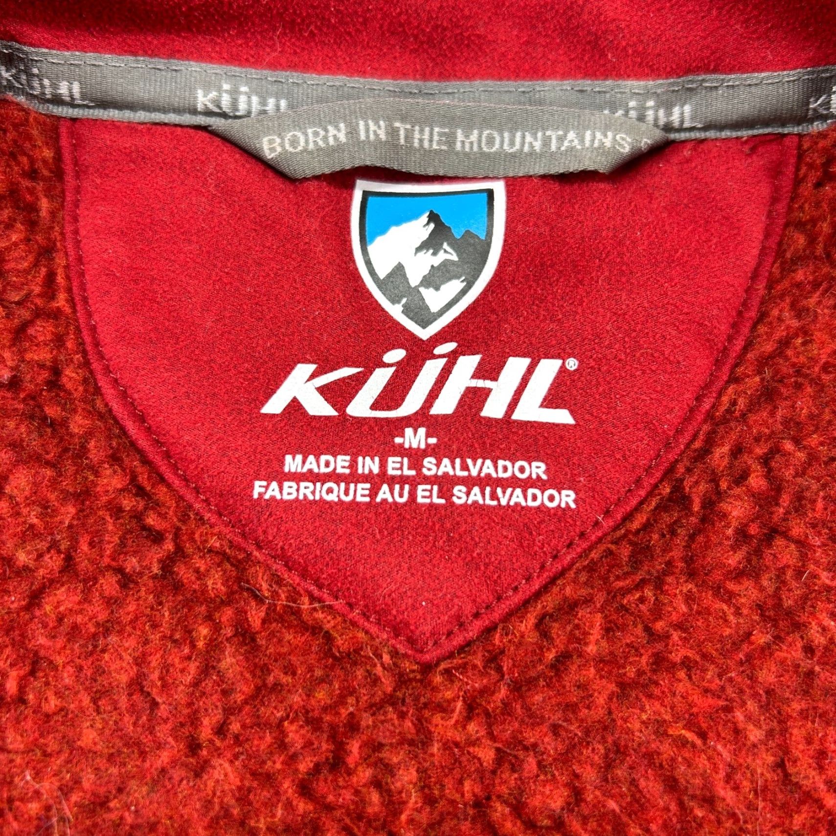 Vintage Kuhl Jacket Womens M Red Full Zip Fleece Solid Outdoor Casual Spring Winter Jacket Size M / US 6-8 / IT 42-44 - 7 Thumbnail