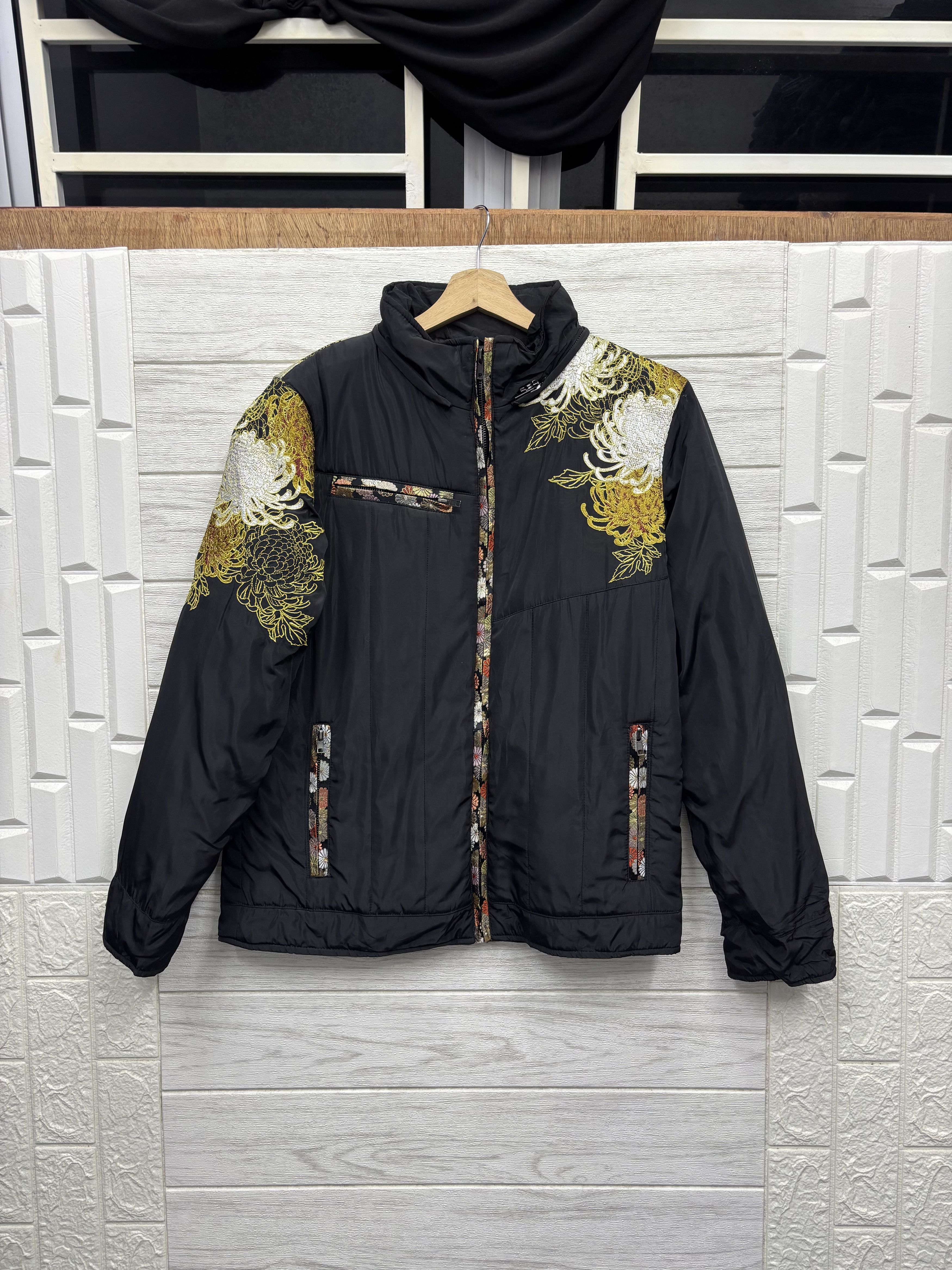 14th Addiction OG🇯🇵GEISHA JAPANESE EMBROIDERY NYLON PUFFER JACKET Size US M / EU 48-50 / 2 - 2 Thumbnail