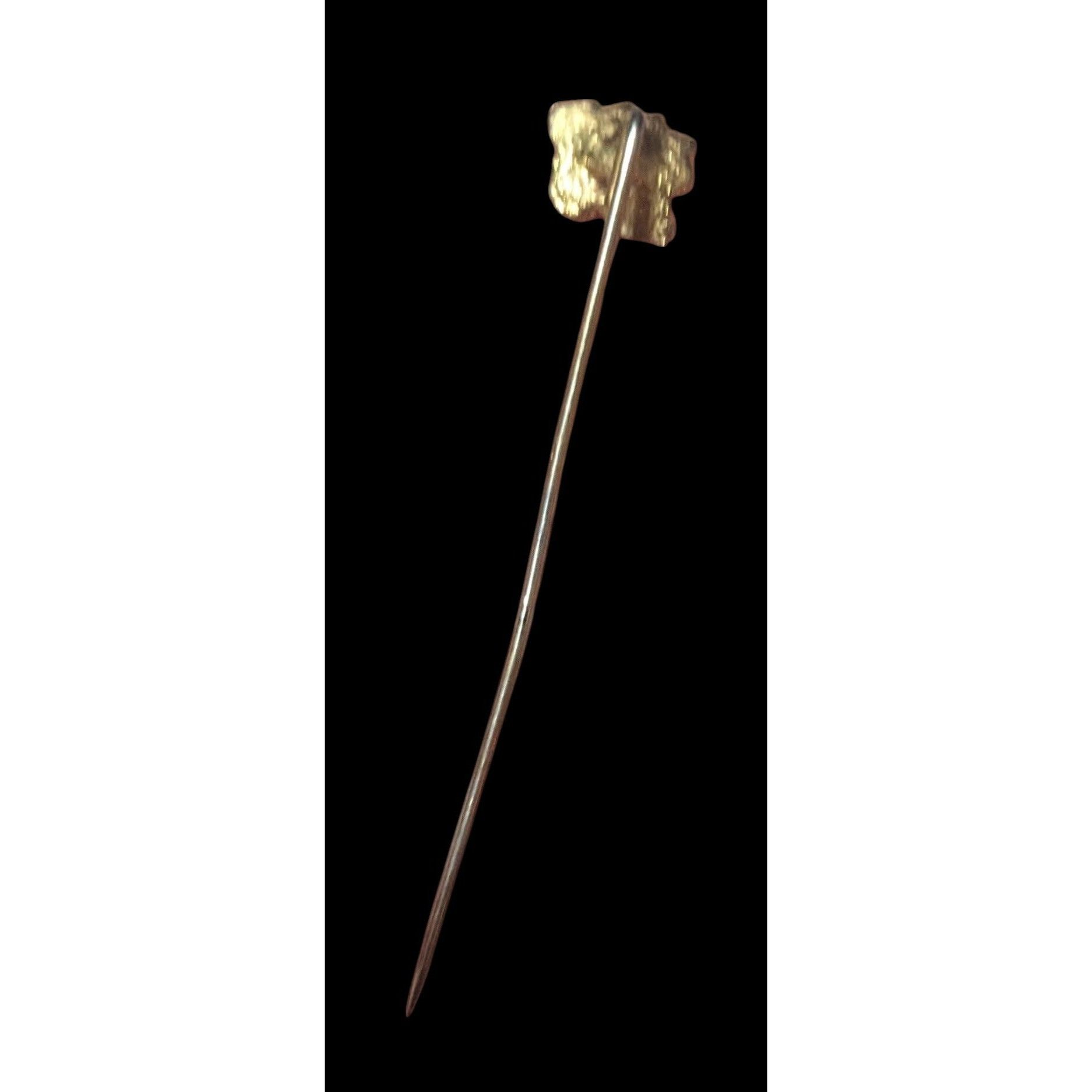 Other Vintage Blue Floral Enamel Gold Tone Stick Pin Size ONE SIZE - 3 Thumbnail