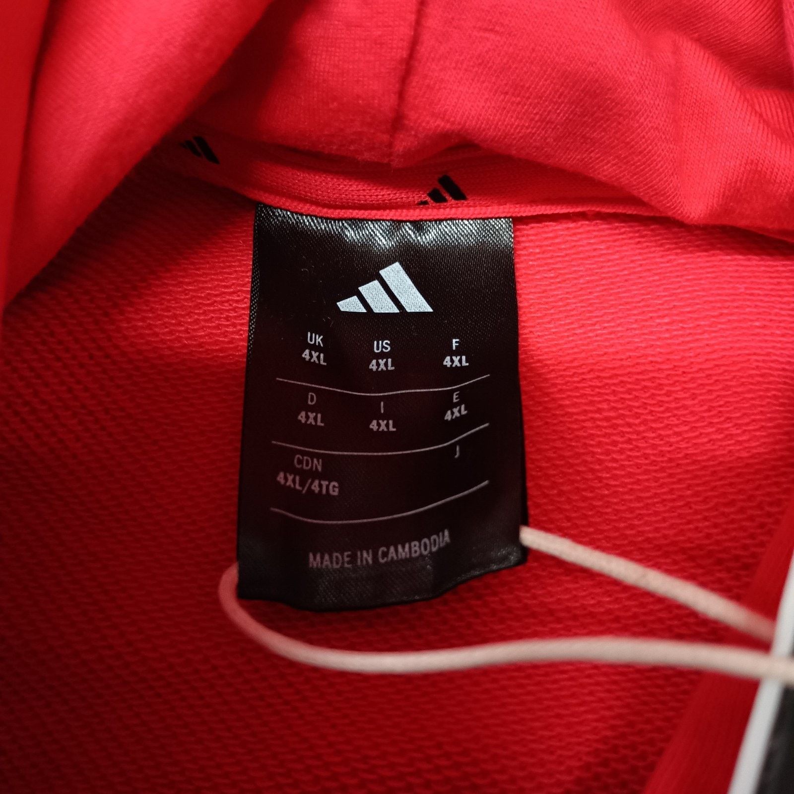 Adidas Adidas Essentials 3 Stripes French Terry Hoodie Mens 4XL Red Size US XXL / EU 58 / 5 - 5 Thumbnail