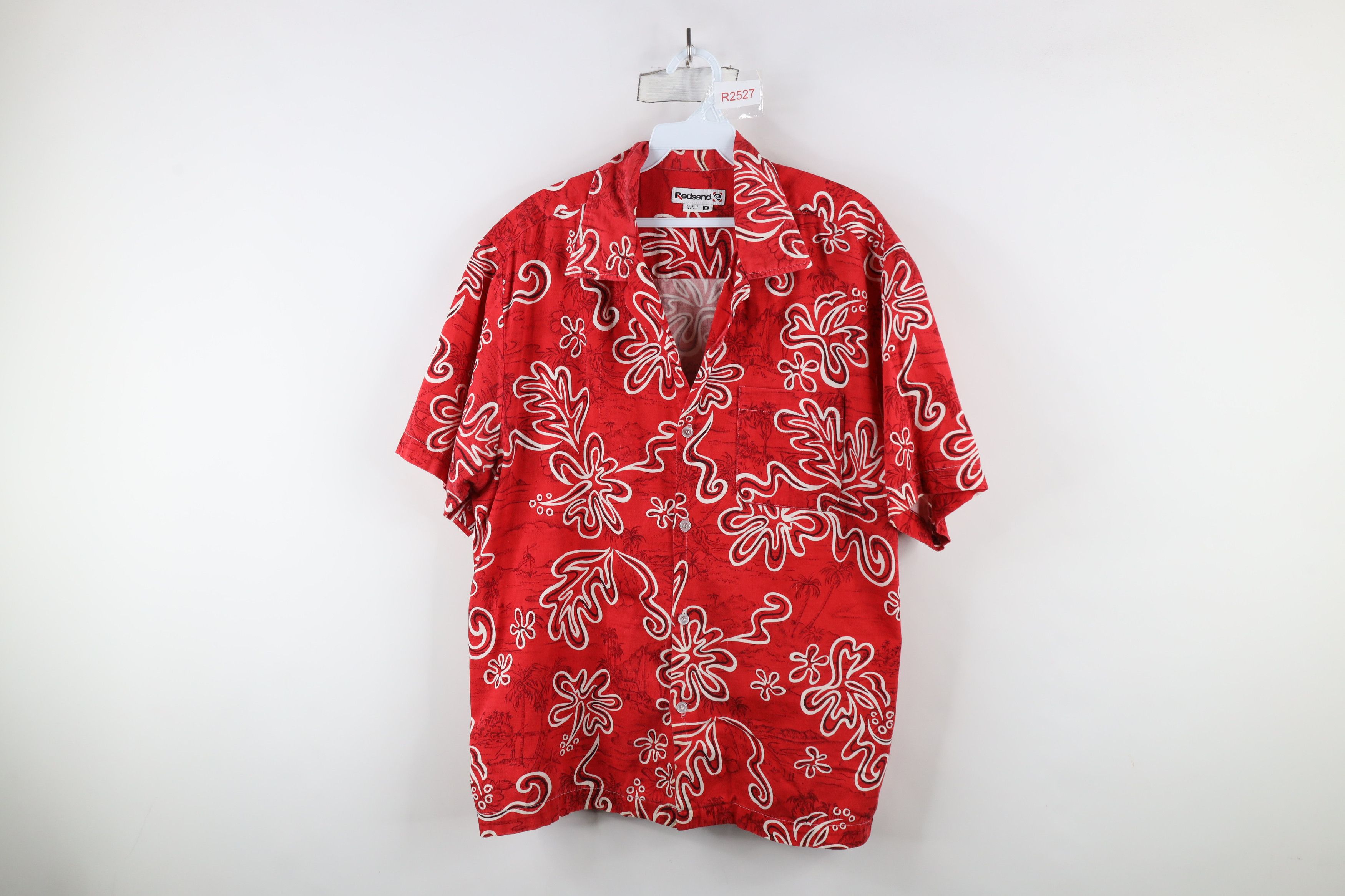 Vintage Vintage 90s Redsand Volleyball Collar Hawaiian Button Shirt Size US M / EU 48-50 / 2 - 1 Thumbnail