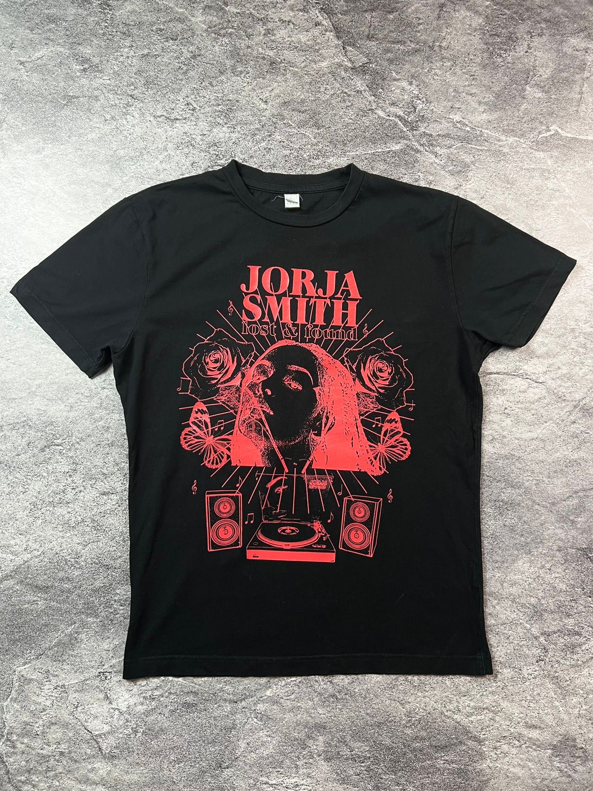 Pre-owned Band Tees X Rap Tees Jorja Smith Lost & Found Promo Tee Tour Shirt In Black