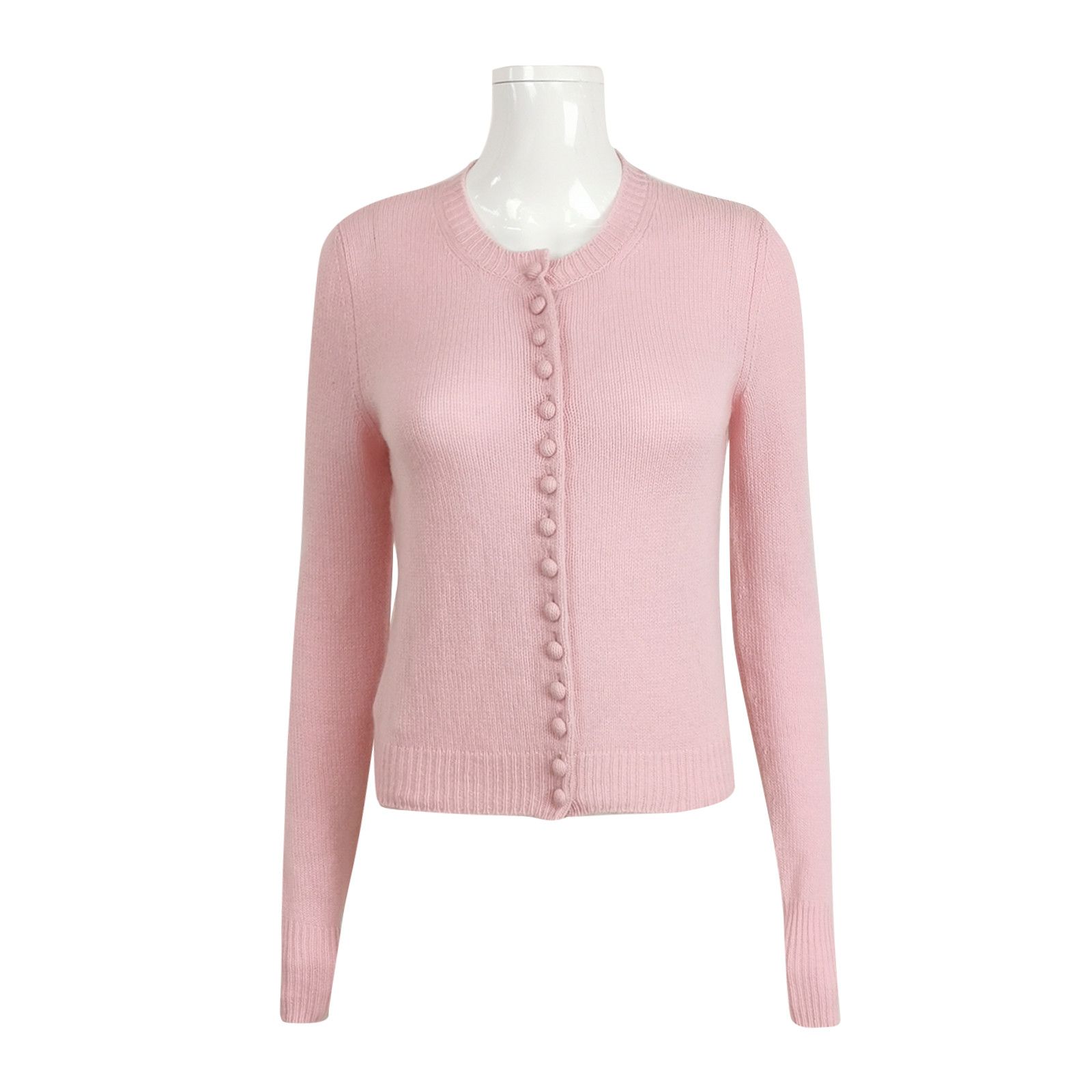 Prada Prada Cashmere Triangle Logo Cardigan Size IT 40 Size S / US 4 / IT 40 - 1 Thumbnail