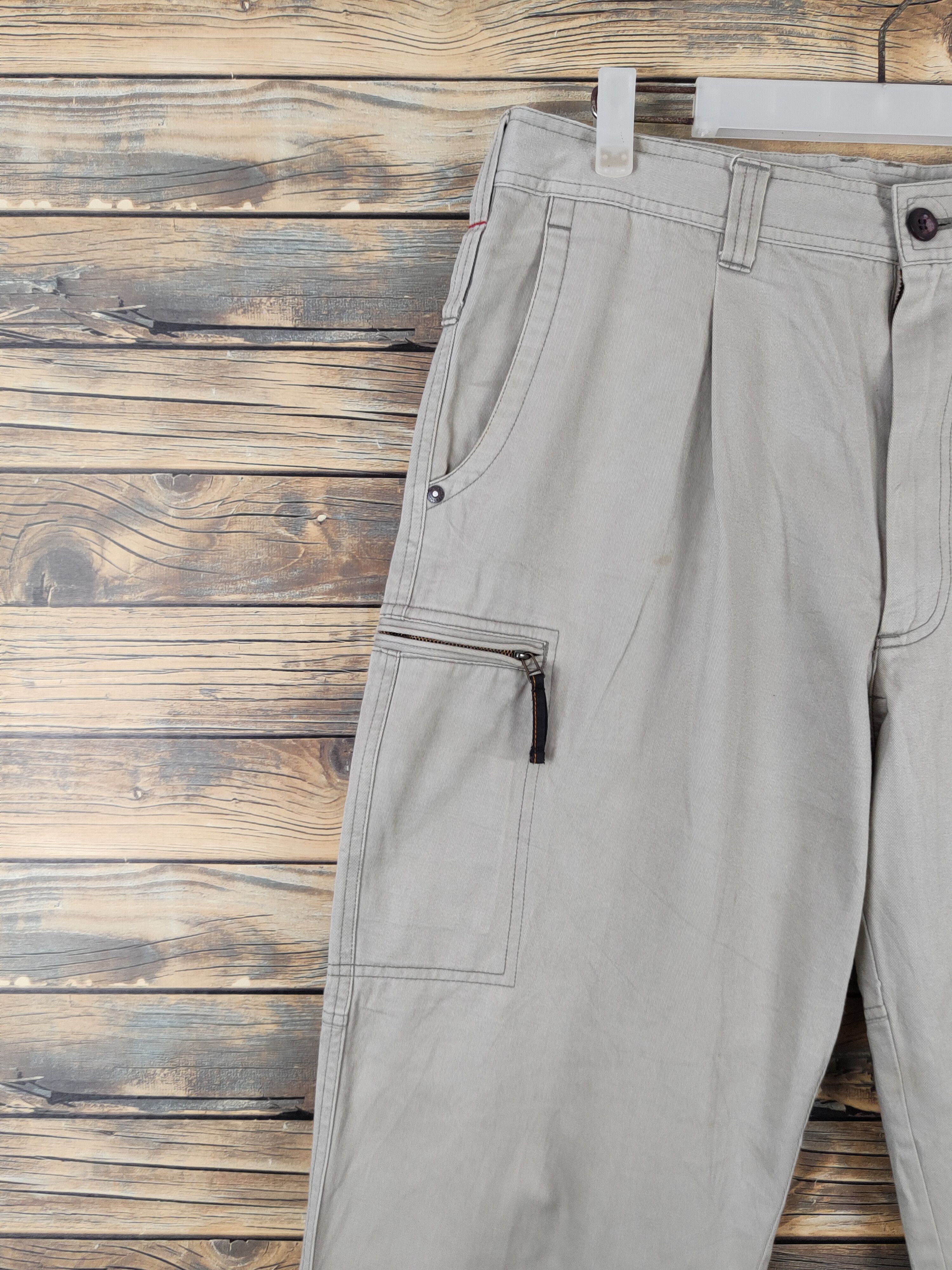 Japanese Brand Burtle Gray Multipocket Tactical Cargo Pants #W1022 Size US 34 / EU 50 - 3 Thumbnail