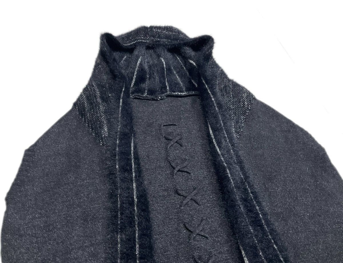 Japanese Brand 🔥70s Italian Designer Rebesa Knit Boxer Hood Laces Up Mohair Size US XL / EU 56 / 4 - 6 Thumbnail