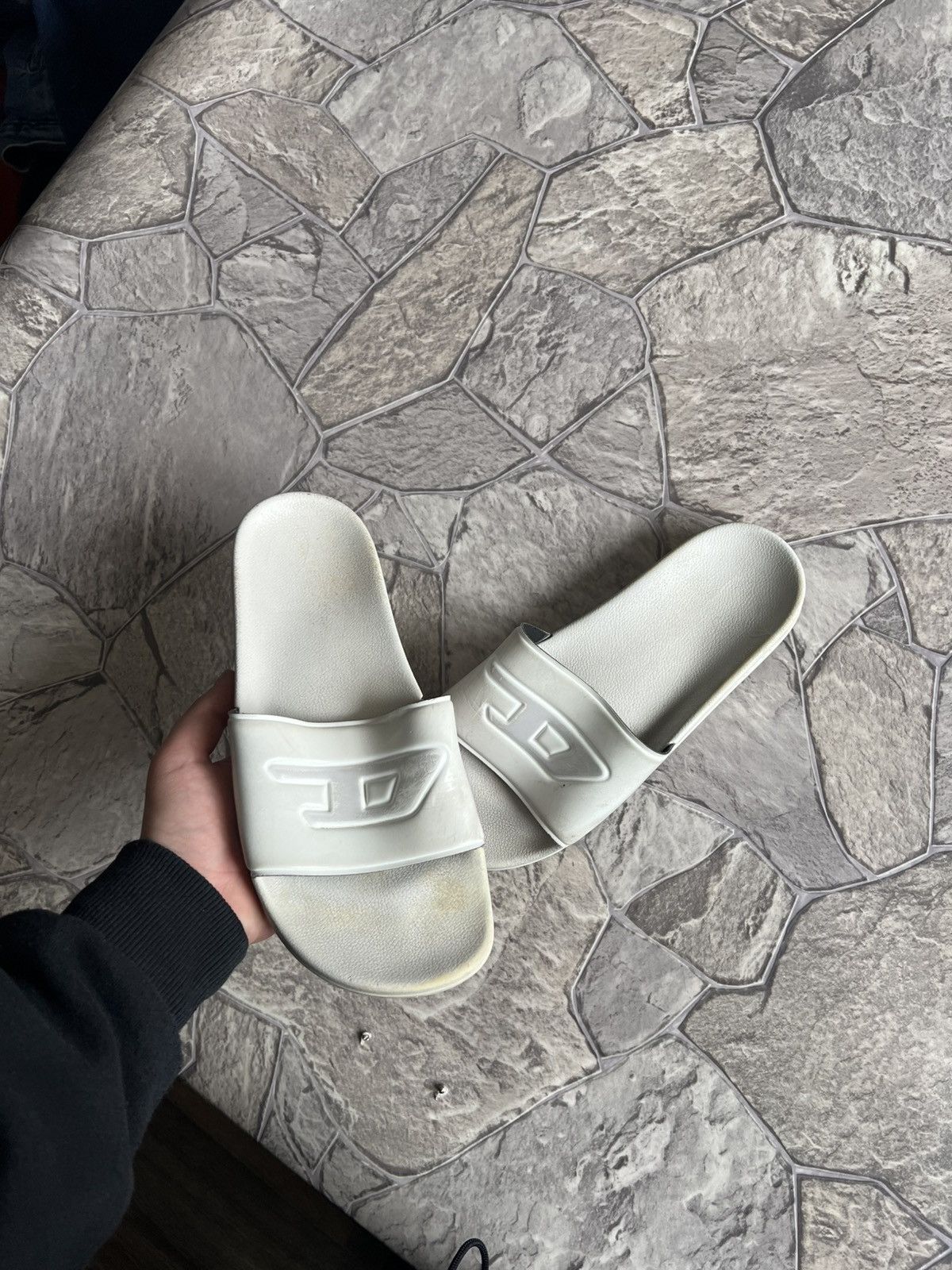 Diesel Diesel by Glen Martens SS24 SA-SLIDE D-Oval Denim Sliders Size US 6 / EU 39 - 4 Thumbnail