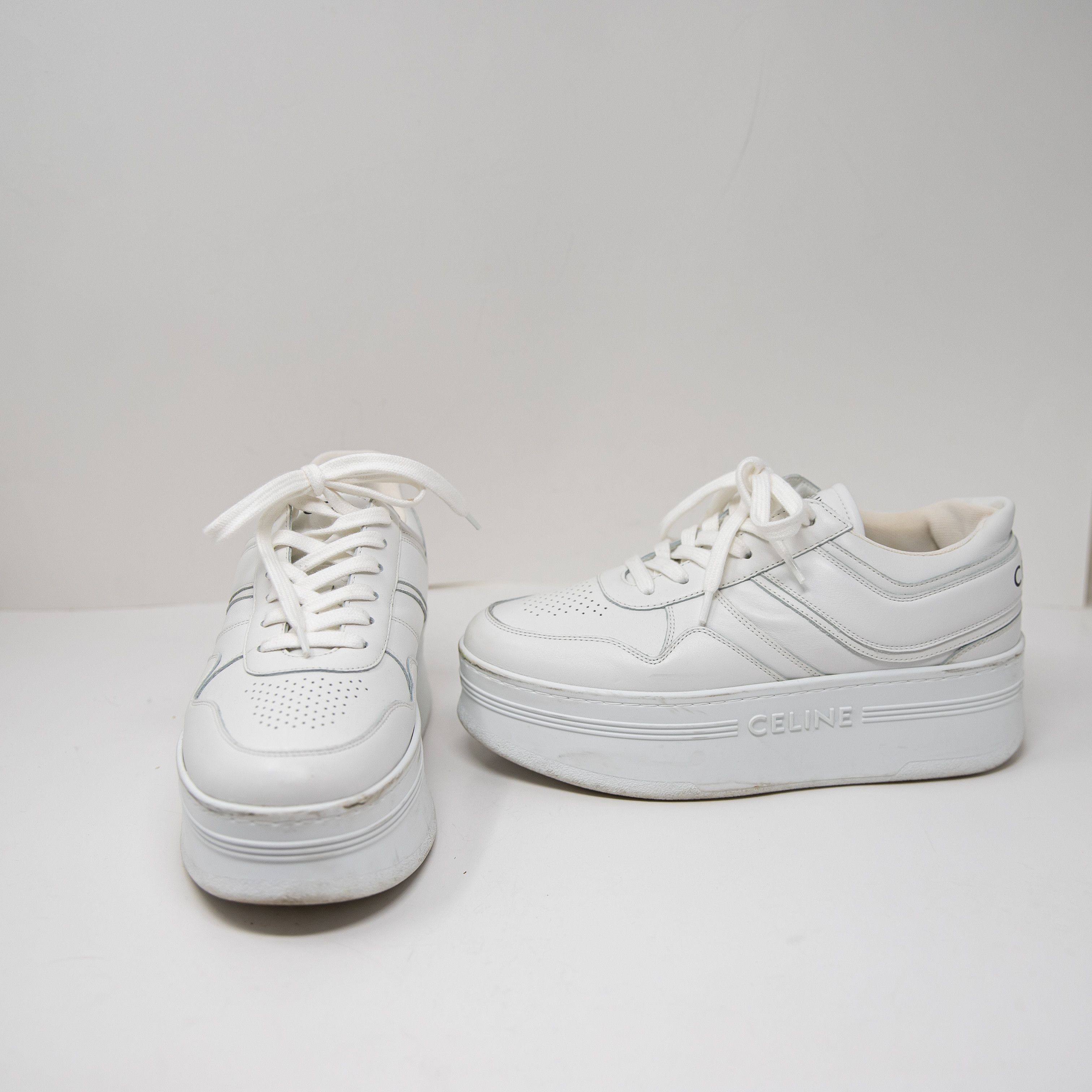 Celine Women's Block Platform Low Top