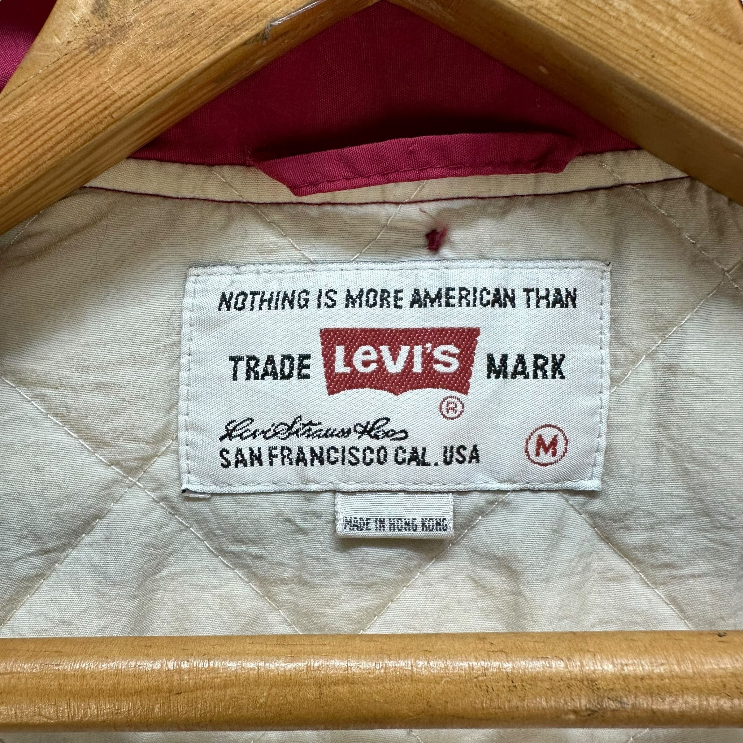 Levi's 92's Levi's Button Your Fly Big Logo Coach Jacket #A11-0264 Size US M / EU 48-50 / 2 - 14 Thumbnail