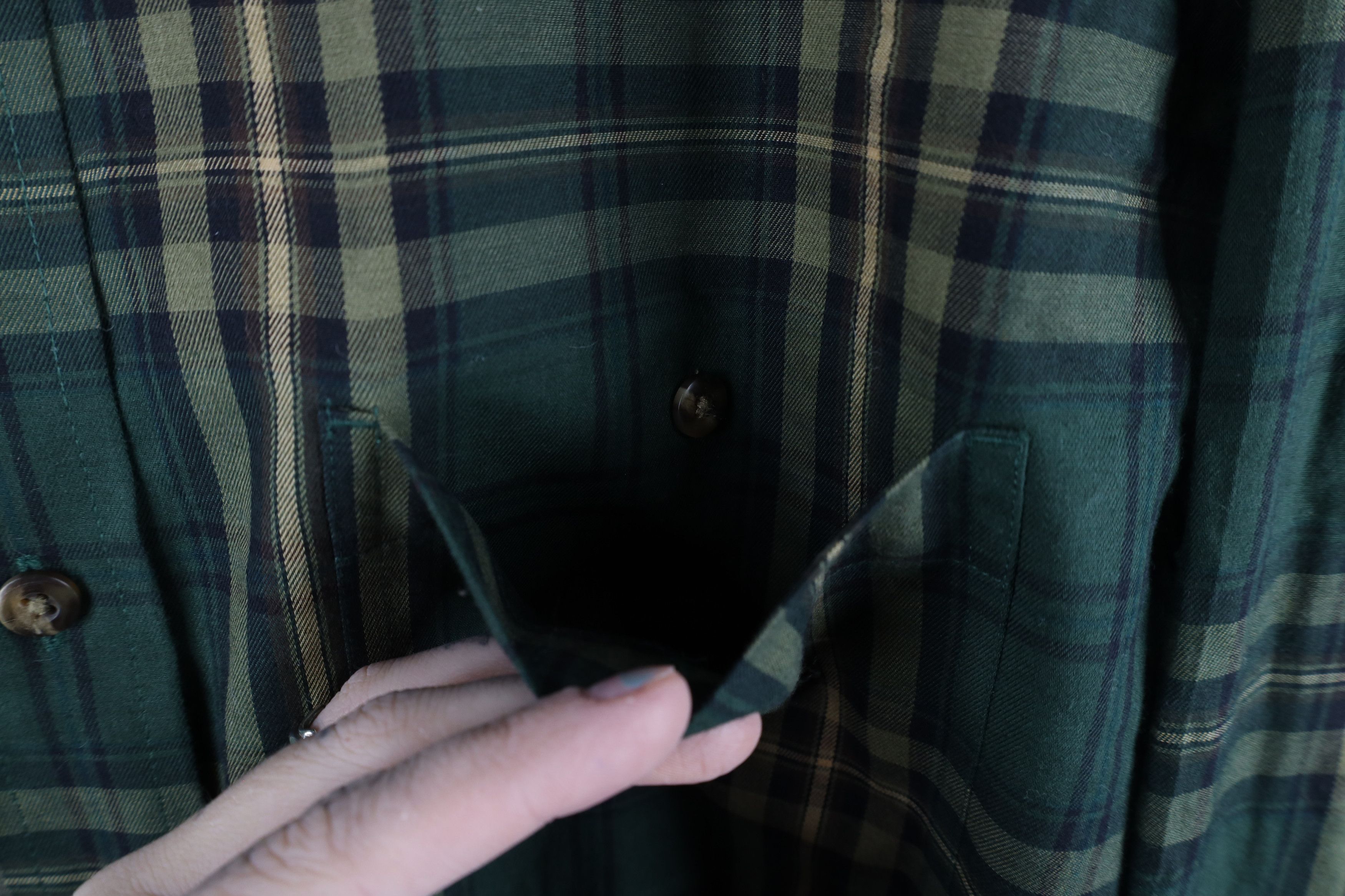 L.L. Bean × Vintage Vintage LL Bean Traditional Fit Collared Button Down Shirt Size US XL / EU 56 / 4 - 4 Thumbnail