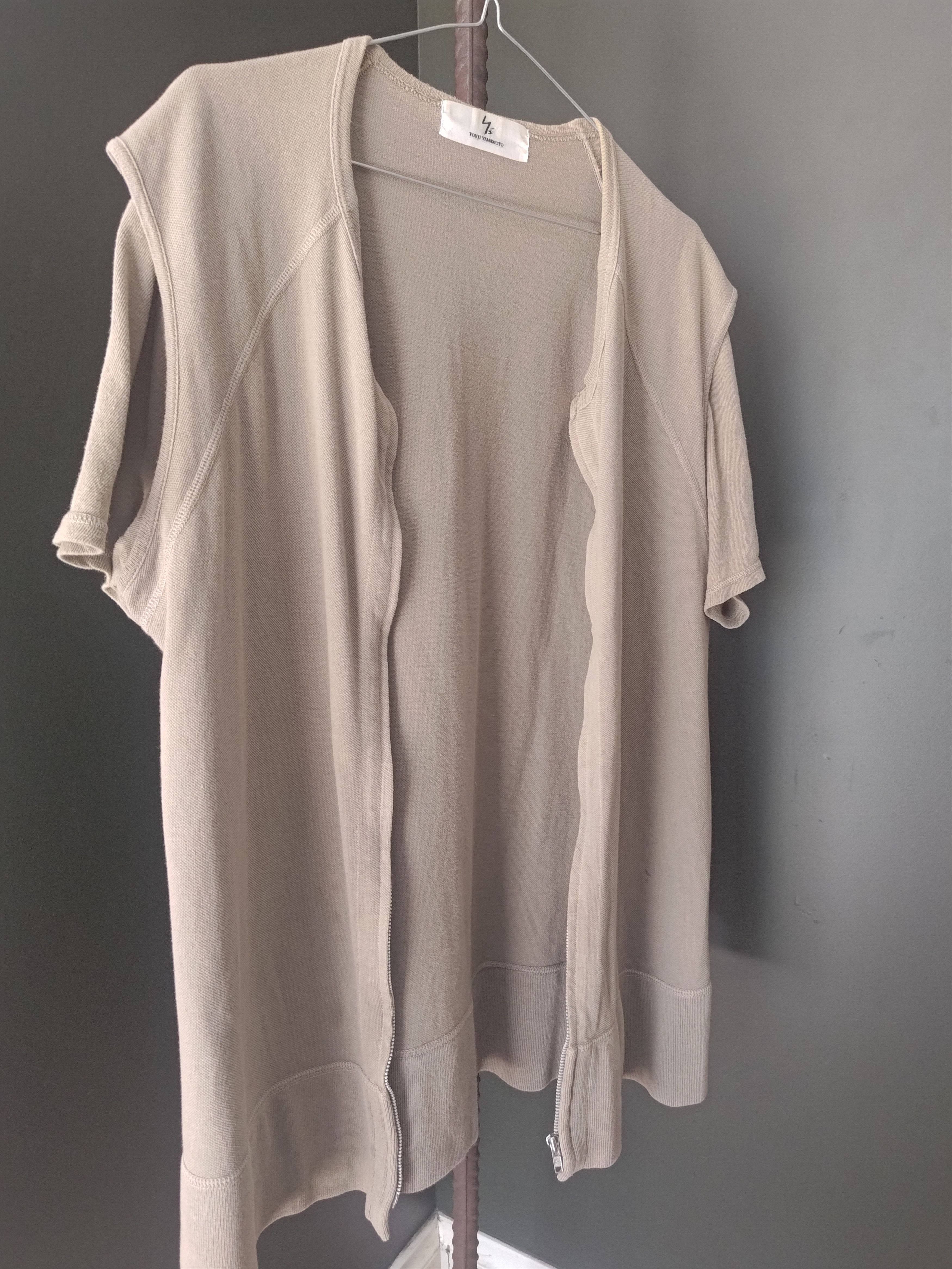 Yohji Yamamoto Yohji Yamamoto olive zip up cotton shirt Size US L / EU 52-54 / 3 - 2 Thumbnail