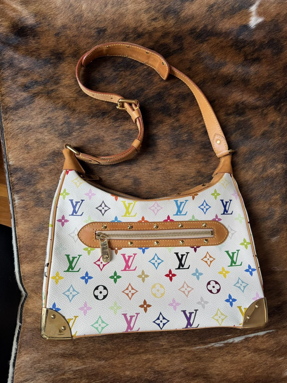Murakami Bologne leather monogram Bag