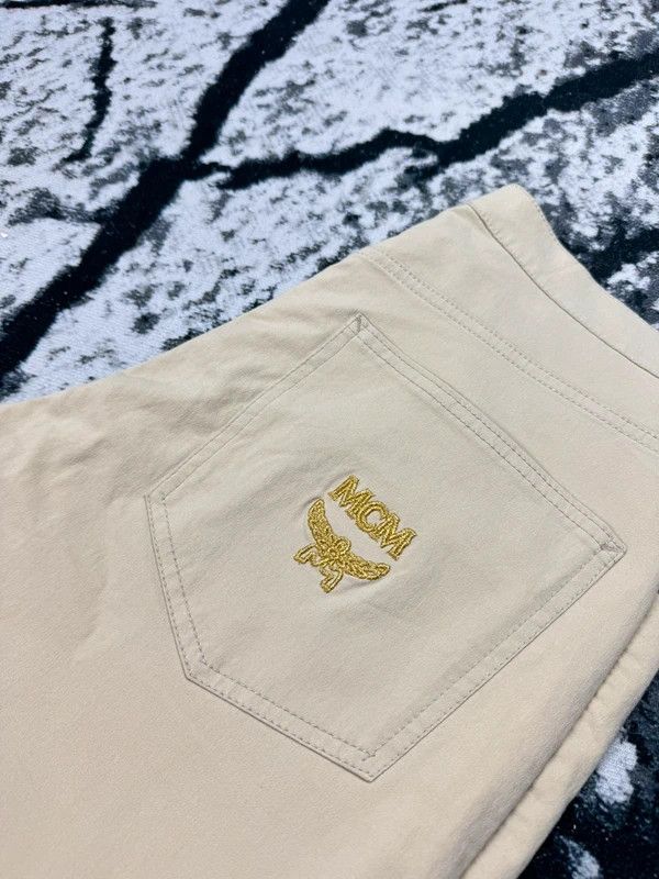 MCM MCM vintage chino pants beige logo 33 Size US 33 - 4 Thumbnail
