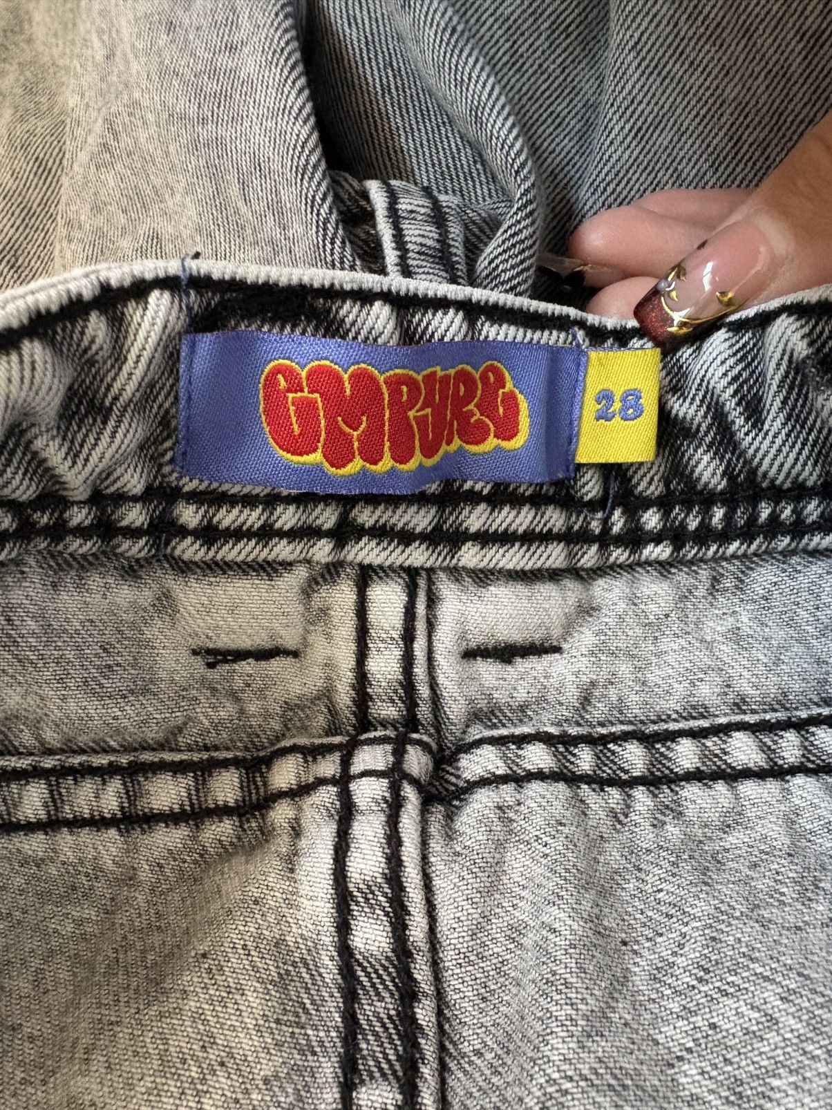 Empyre Empyre grey acid wash jeans. Size US 28 / EU 44 - 4 Thumbnail