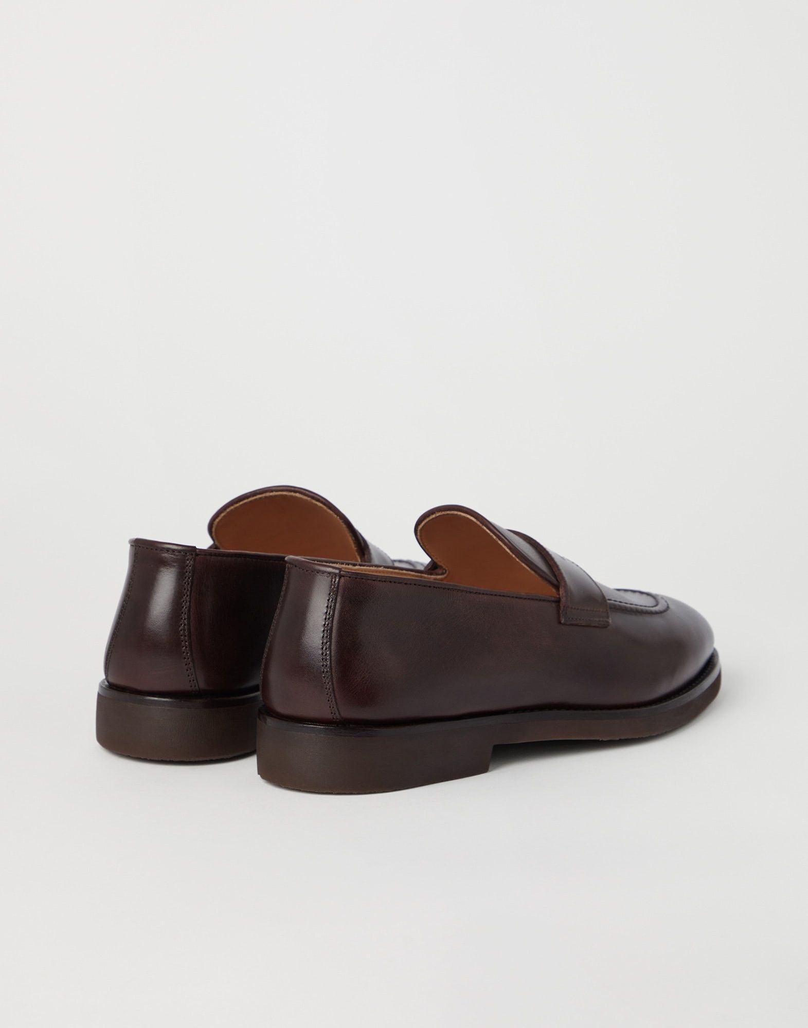 Brunello Cucinelli o1w1db10125 Loafers in Dark Brown Size US 8 / EU 41 - 3 Thumbnail