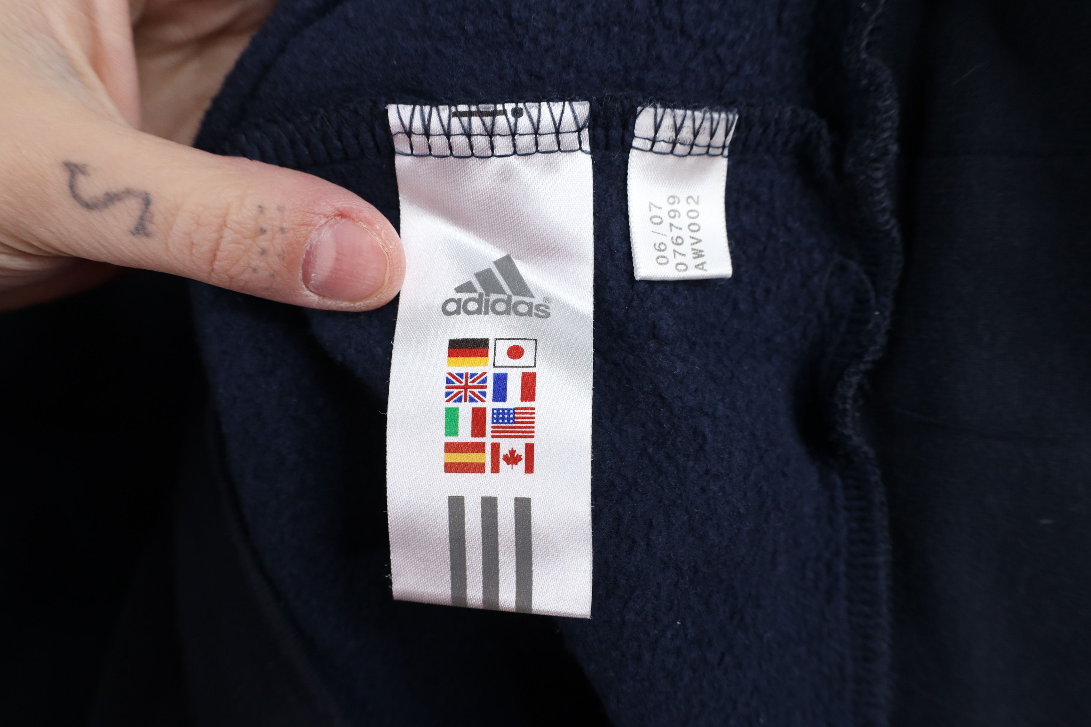 Adidas × Vintage Vintage Adidas Soccer Spell Out Half Zip Pullover Sweatshirt Size US XL / EU 56 / 4 - 9 Thumbnail