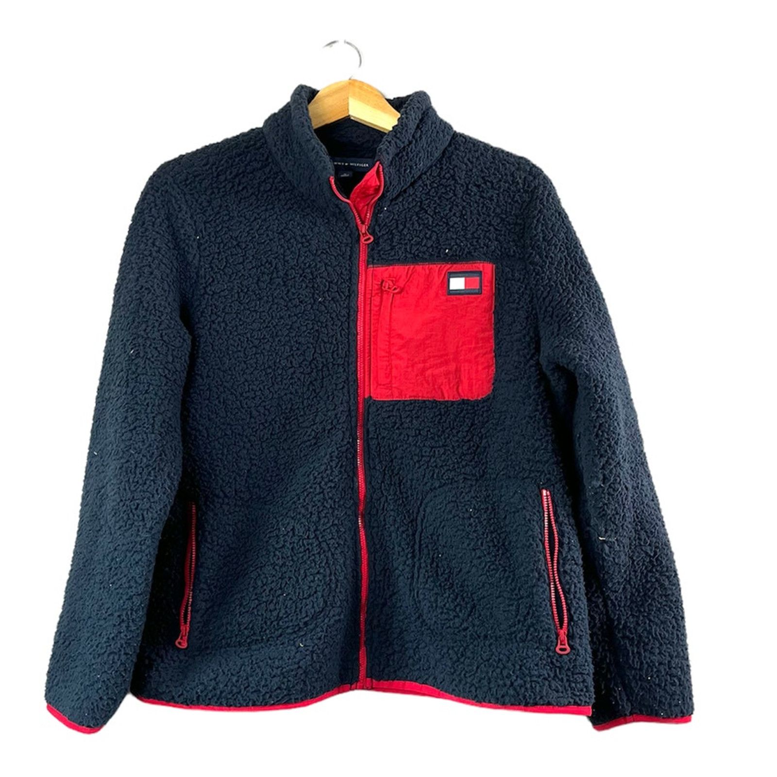 Tommy Hilfiger Cozy Tommy Hilfiger Sherpa Blue Jacket M Size M / US 6-8 / IT 42-44 - 1 Thumbnail