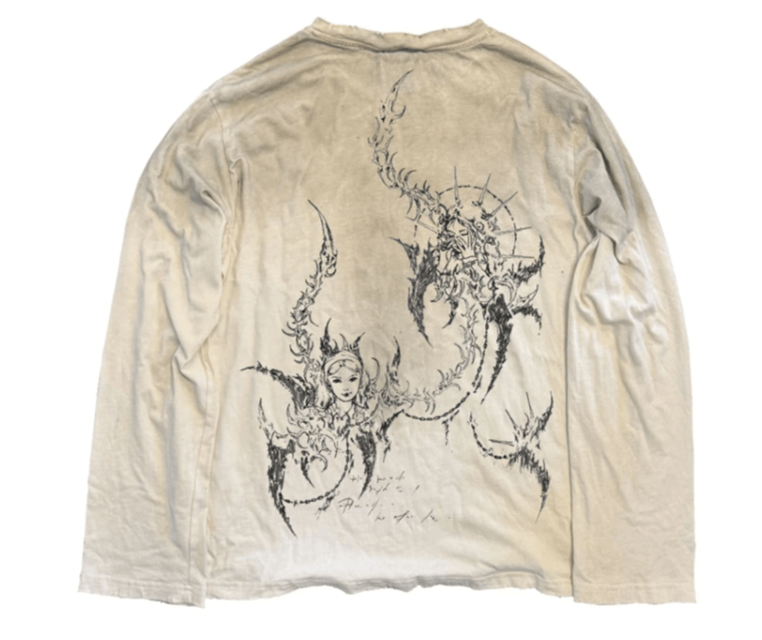 Japanese Brand Summer Graffiti Printed Long Sleeves Size US XL / EU 56 / 4 - 2 Thumbnail