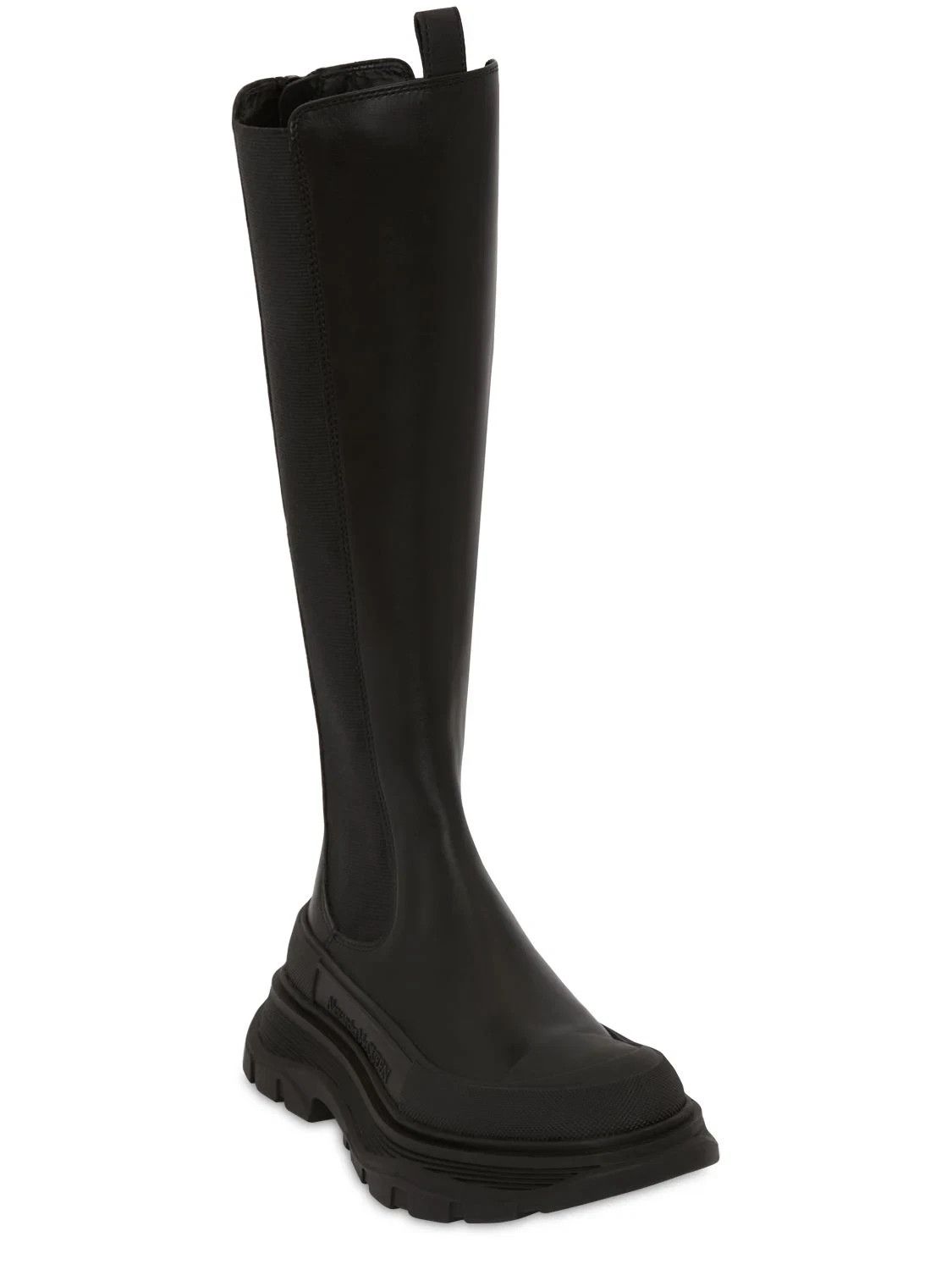 Alexander McQueen ALEXANDER MCQUEEN Black Leather Boots New/Authentic Size US 11.5 / IT 41.5 - 5 Thumbnail