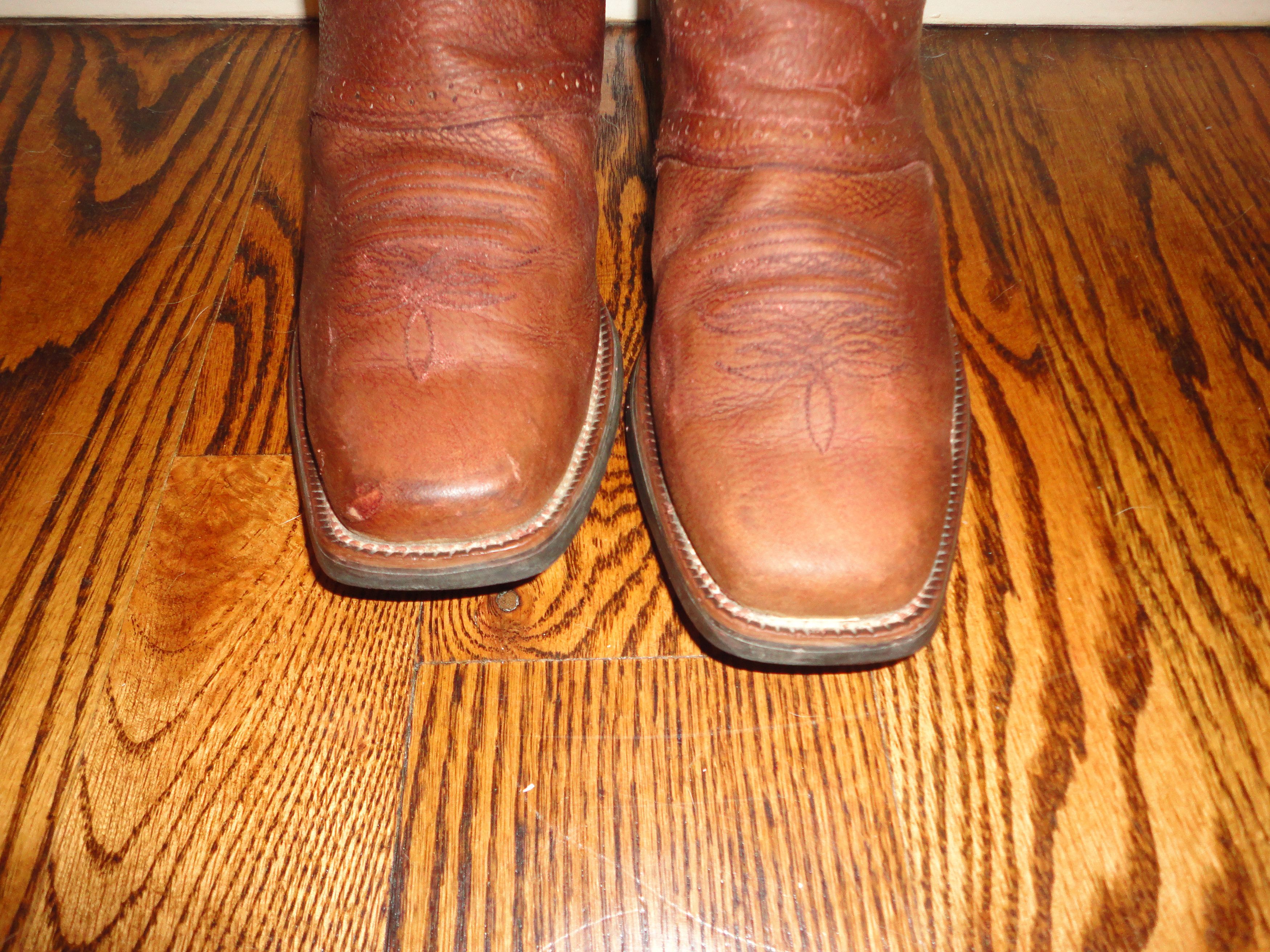 Justin Boots Justin Brown Western Square Toe Boots Size 10.5 Size US 10.5 / EU 43-44 - 2 Thumbnail
