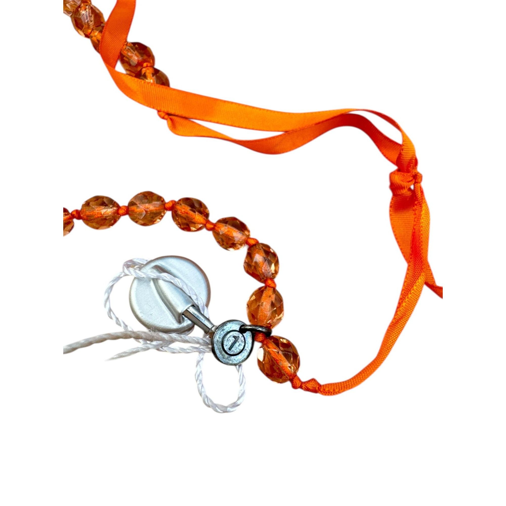 Maison Margiela FW 2000 Orange Pearl Necklace Size ONE SIZE - 6 Thumbnail