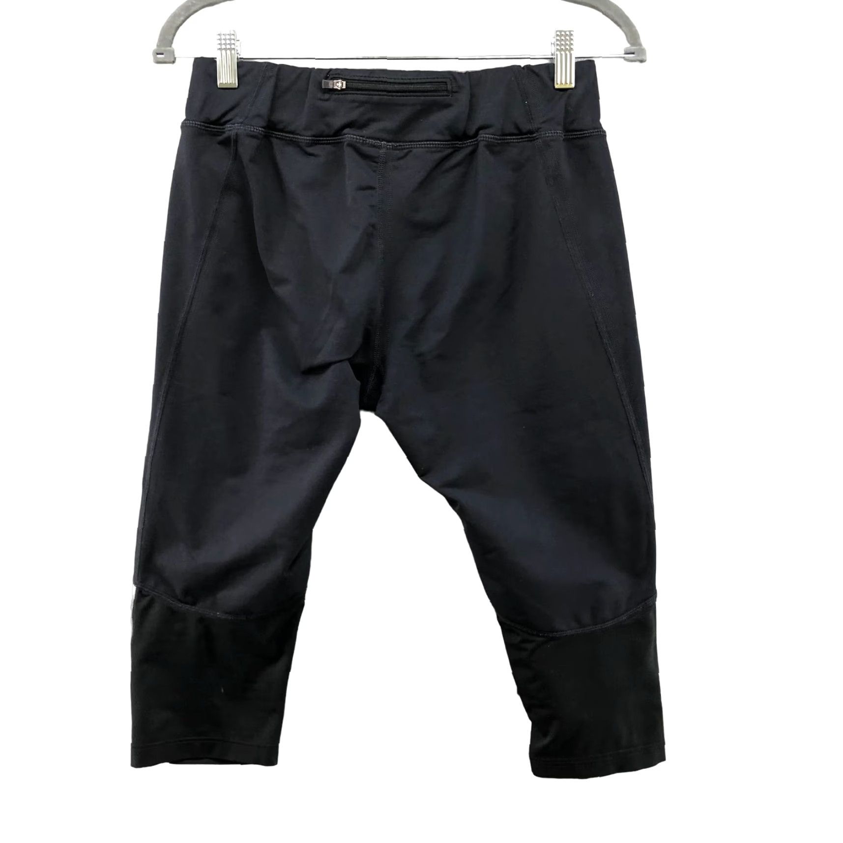 Vintage REI Active Cropped Capri Leggings Womens M Black Yoga Running Gym Size 32" / US 10 / IT 46 - 2 Thumbnail